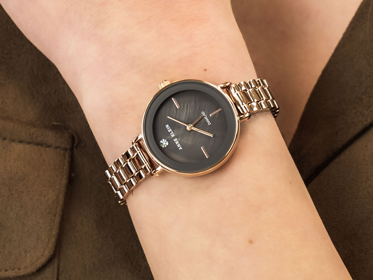 Anne Klein AK-3386GYRG zegarek klasyczny Bransoleta - miniatura 4