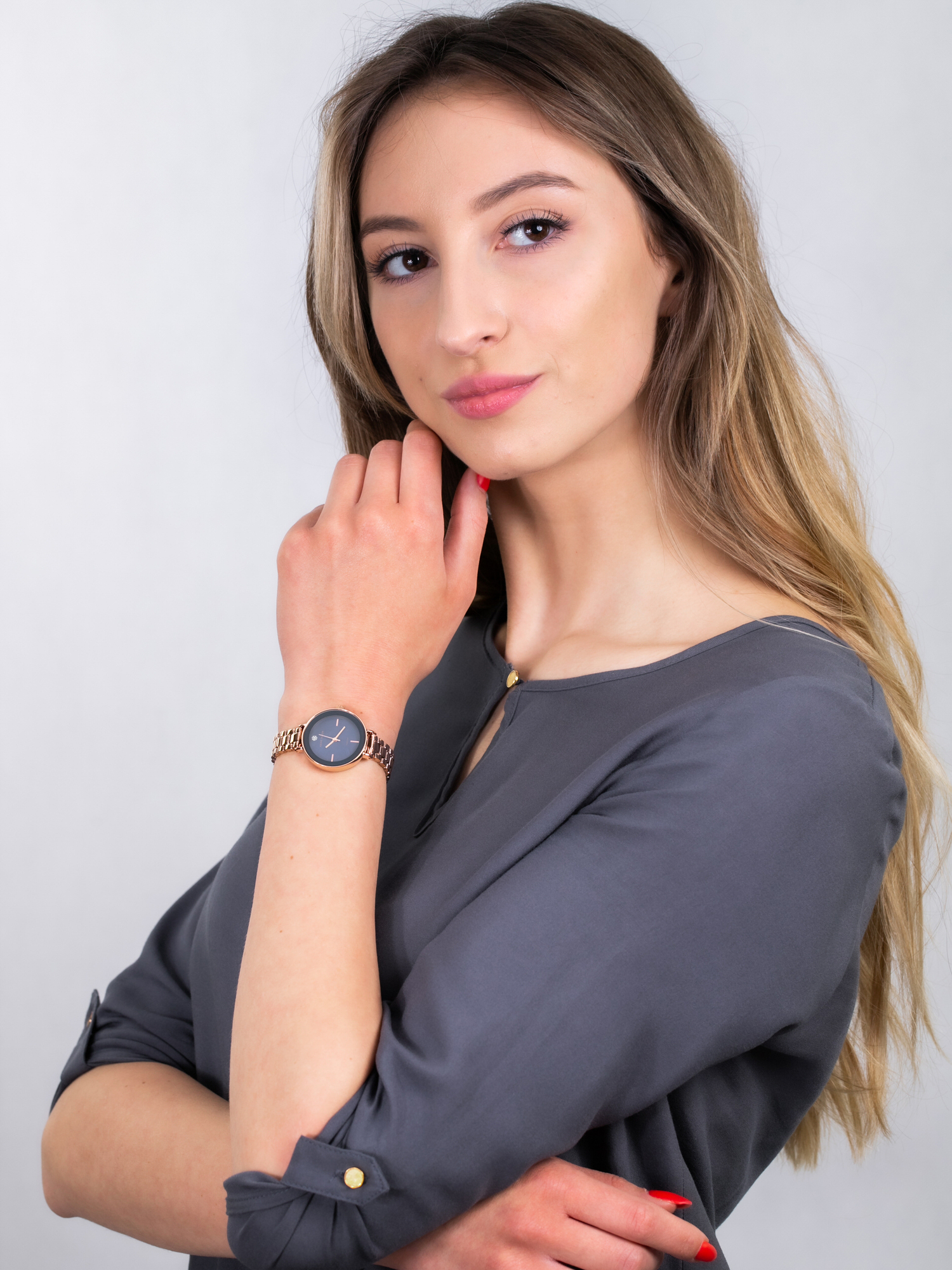 Anne Klein AK-3386NMRG zegarek damski Bransoleta - miniatura 2