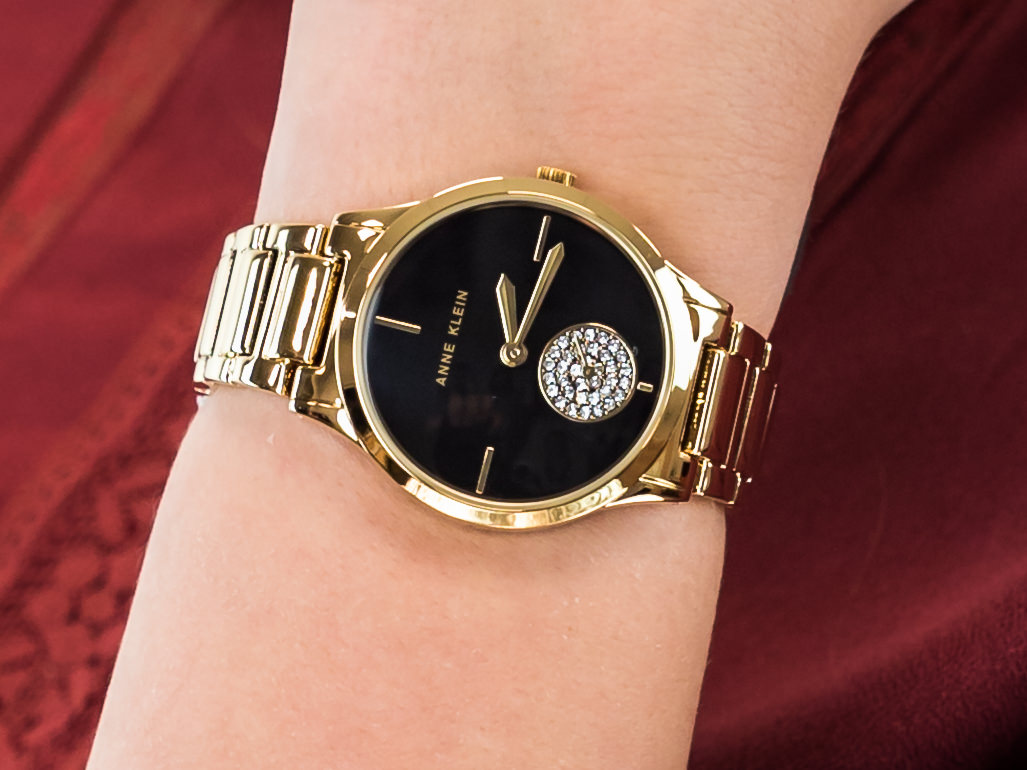 Anne Klein AK-3416BKGB zegarek klasyczny Bransoleta - miniatura 4