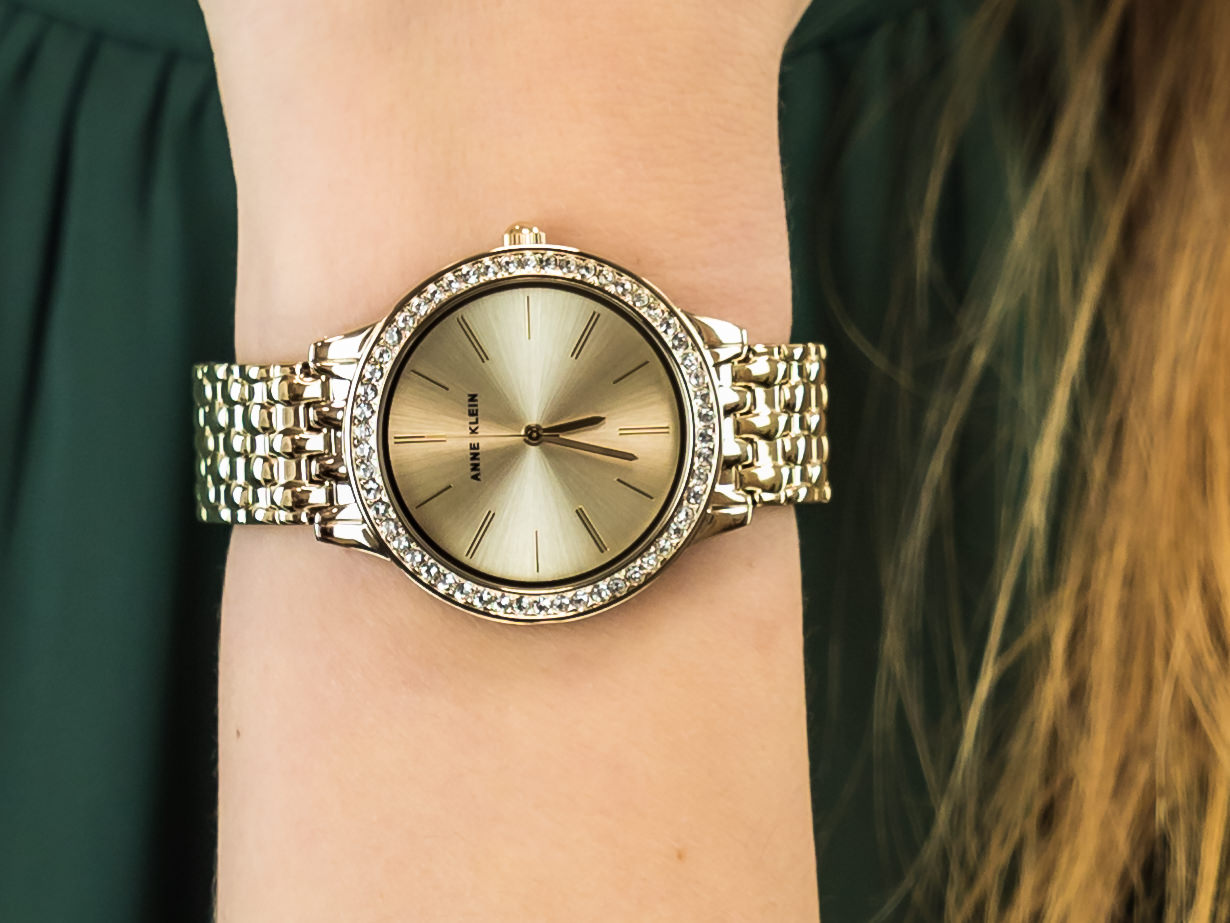 Anne Klein AK-3420CHGB zegarek klasyczny Bransoleta - miniatura 4