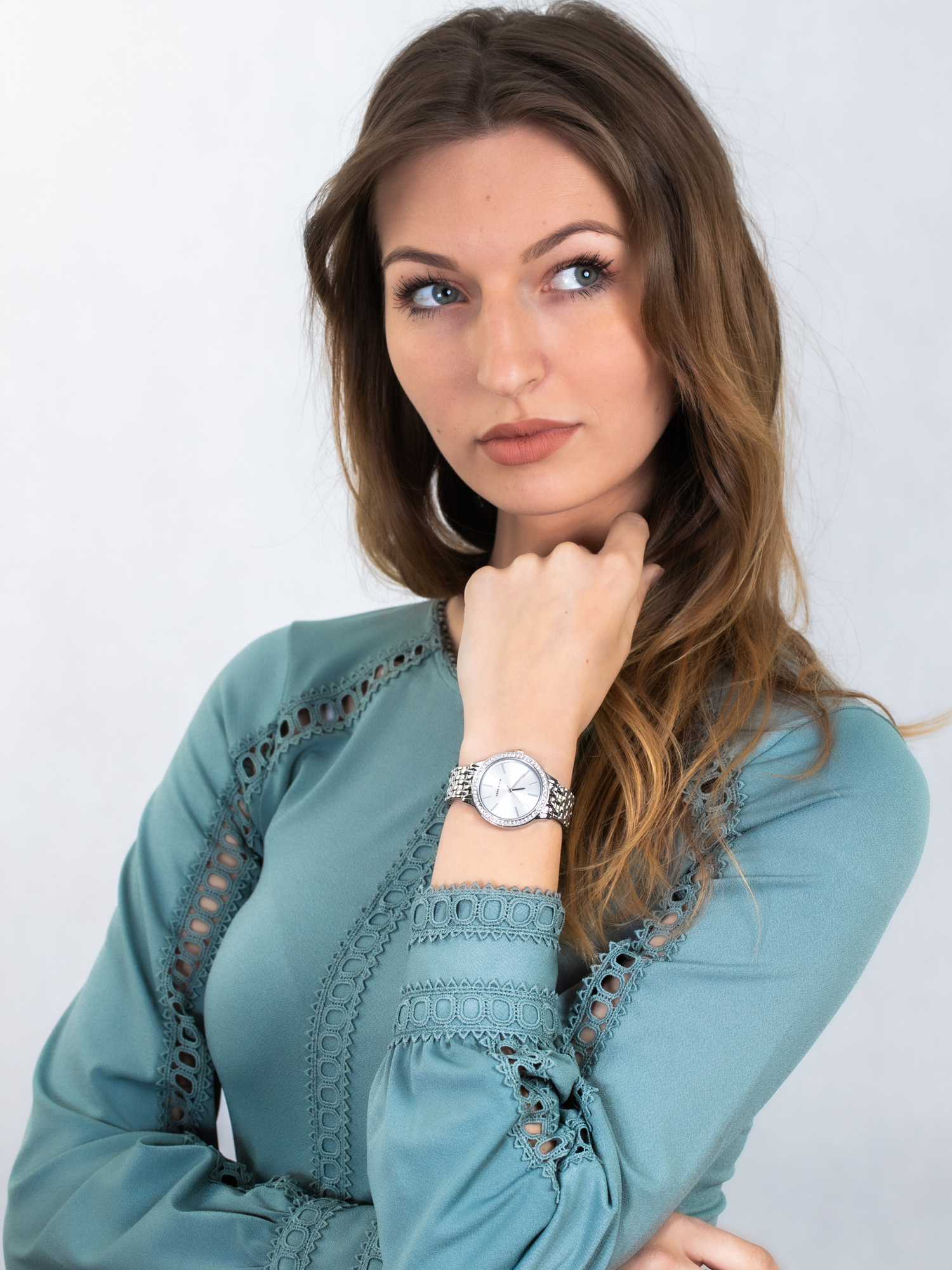 Anne Klein AK-3421SVSV zegarek damski Bransoleta - miniatura 2