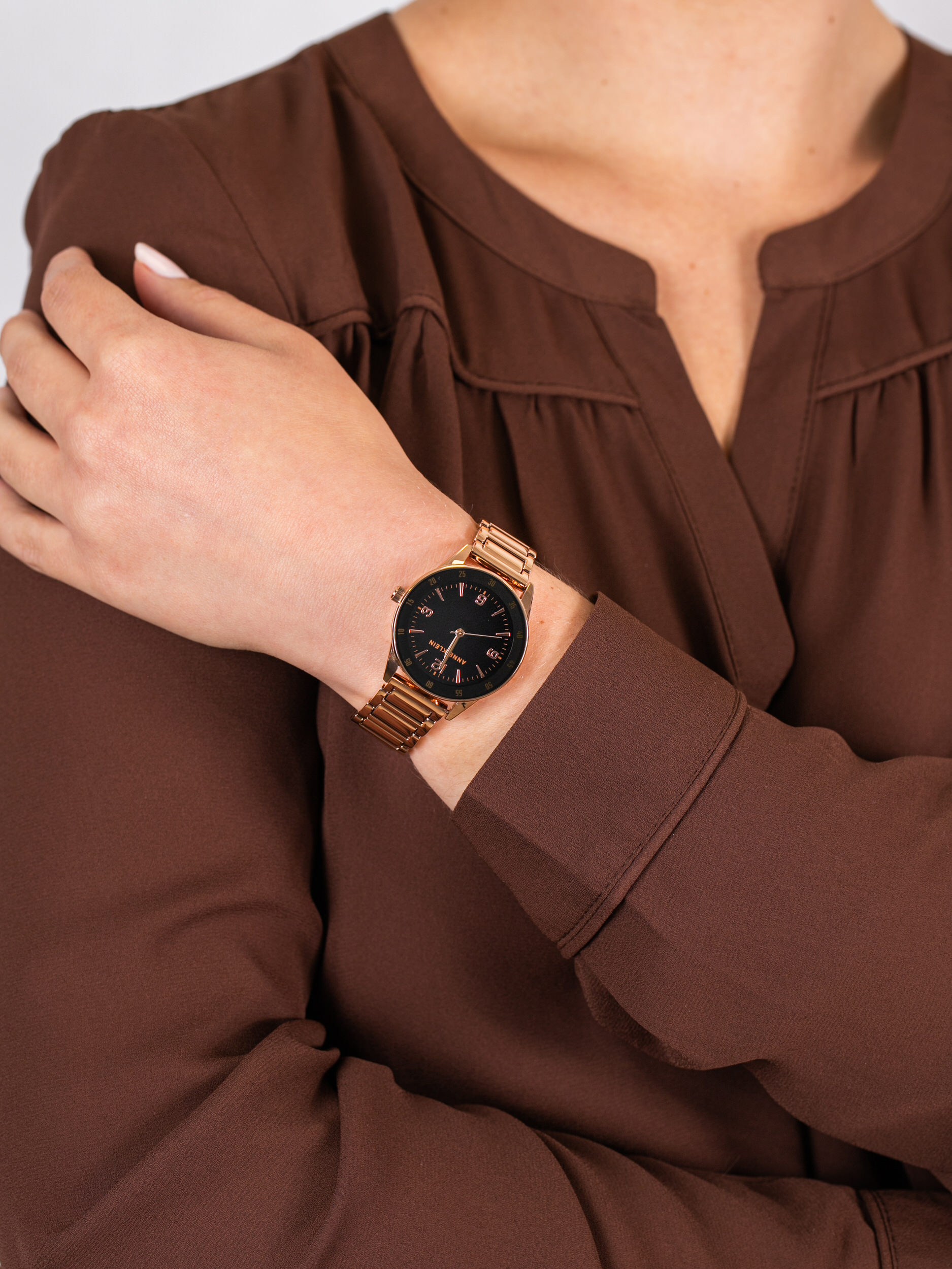 Anne Klein AK-3602BKRG damski zegarek Bransoleta bransoleta - miniatura 3
