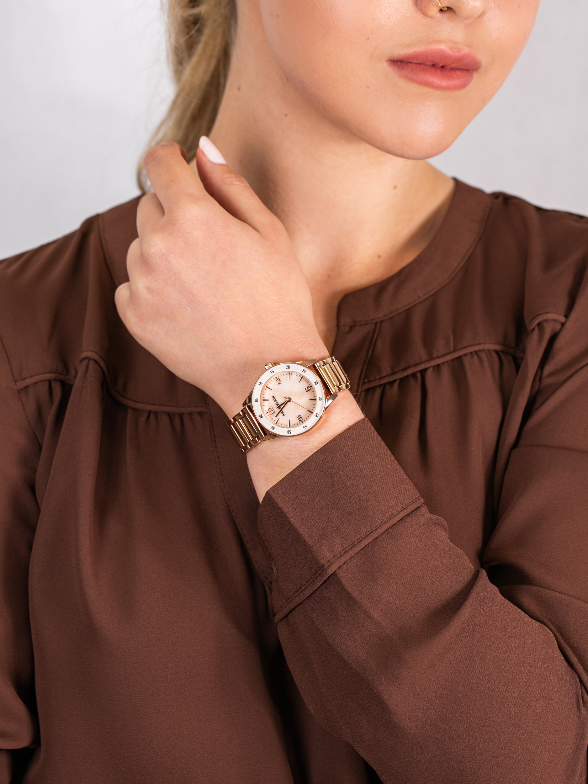 Anne Klein AK-3602PMRG damski zegarek Bransoleta bransoleta - miniatura 3