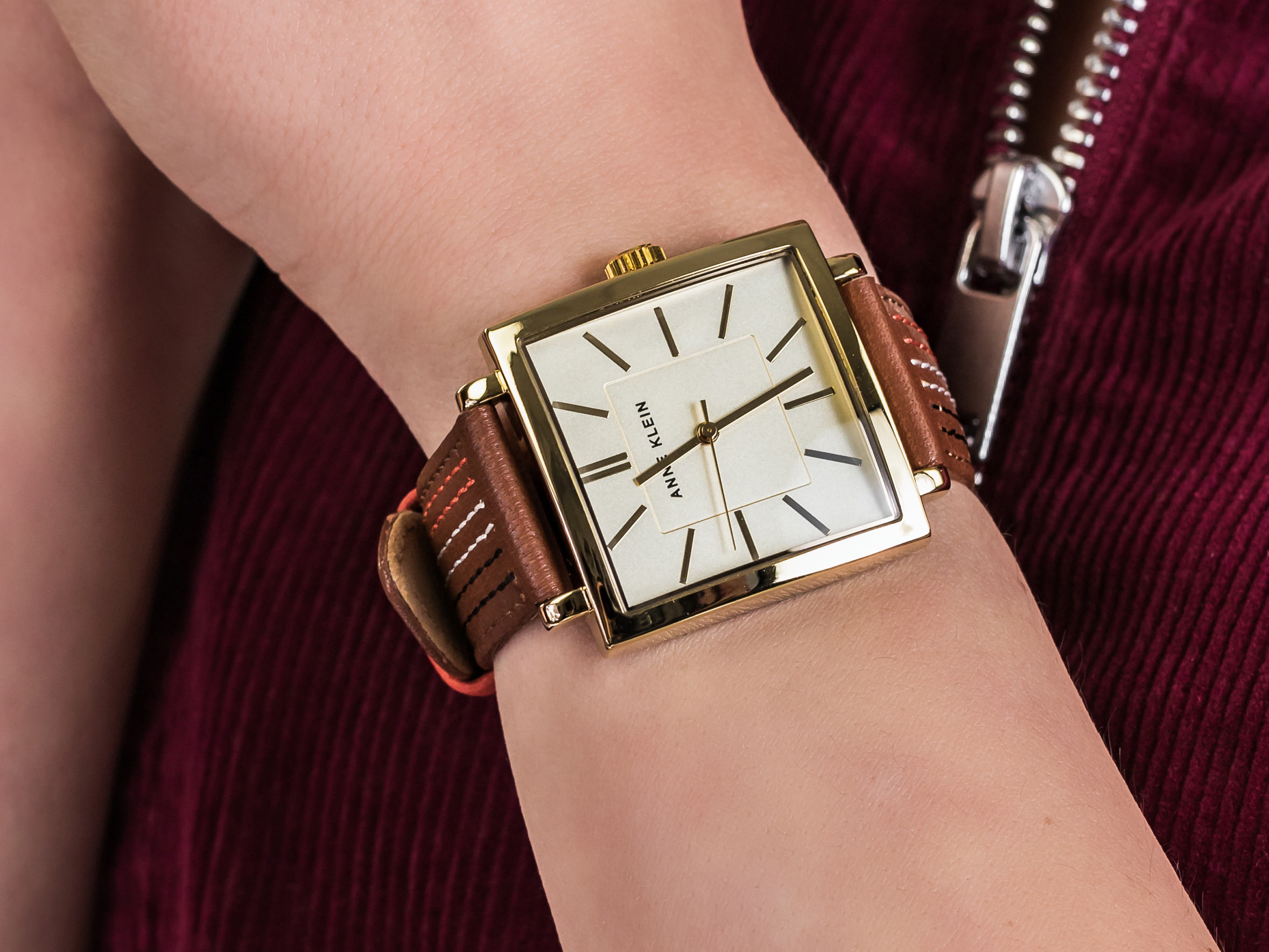 Anne Klein AK-2740CHBN zegarek klasyczny Pasek - miniatura 4