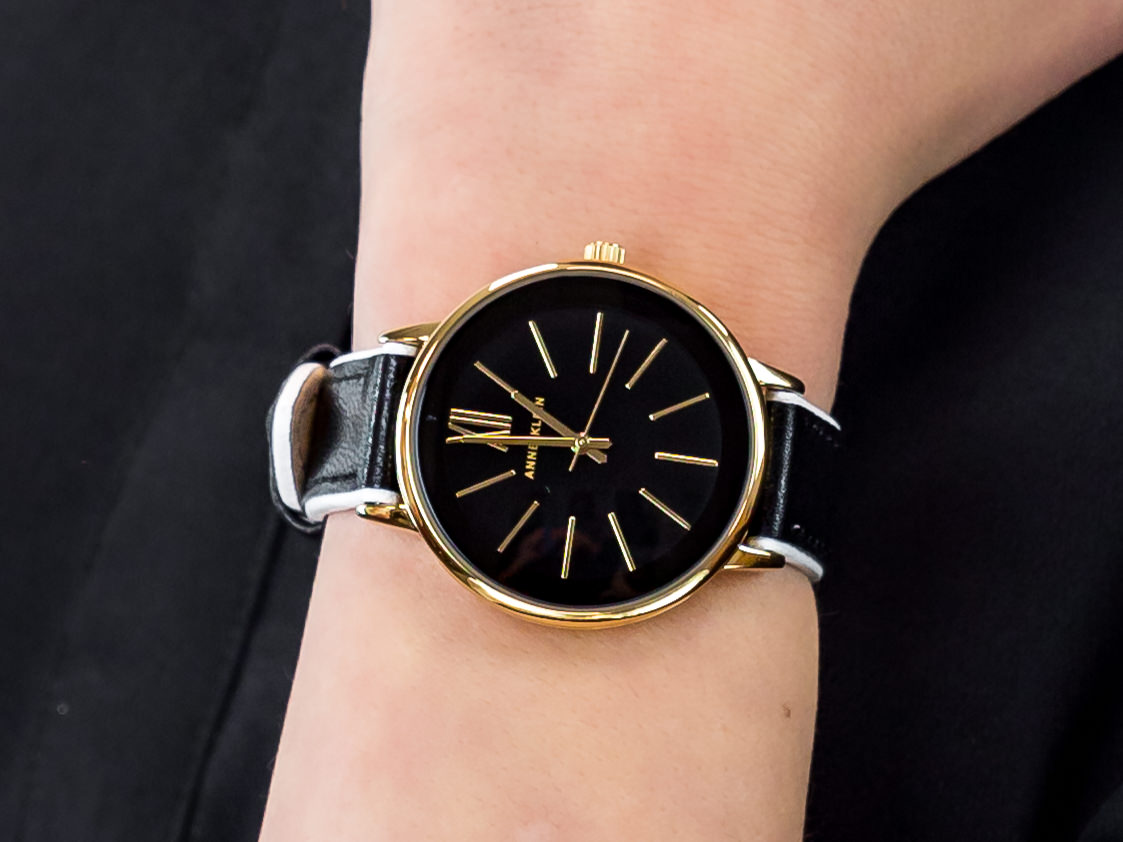 Anne Klein AK-3252BKWT zegarek klasyczny Pasek - miniatura 4