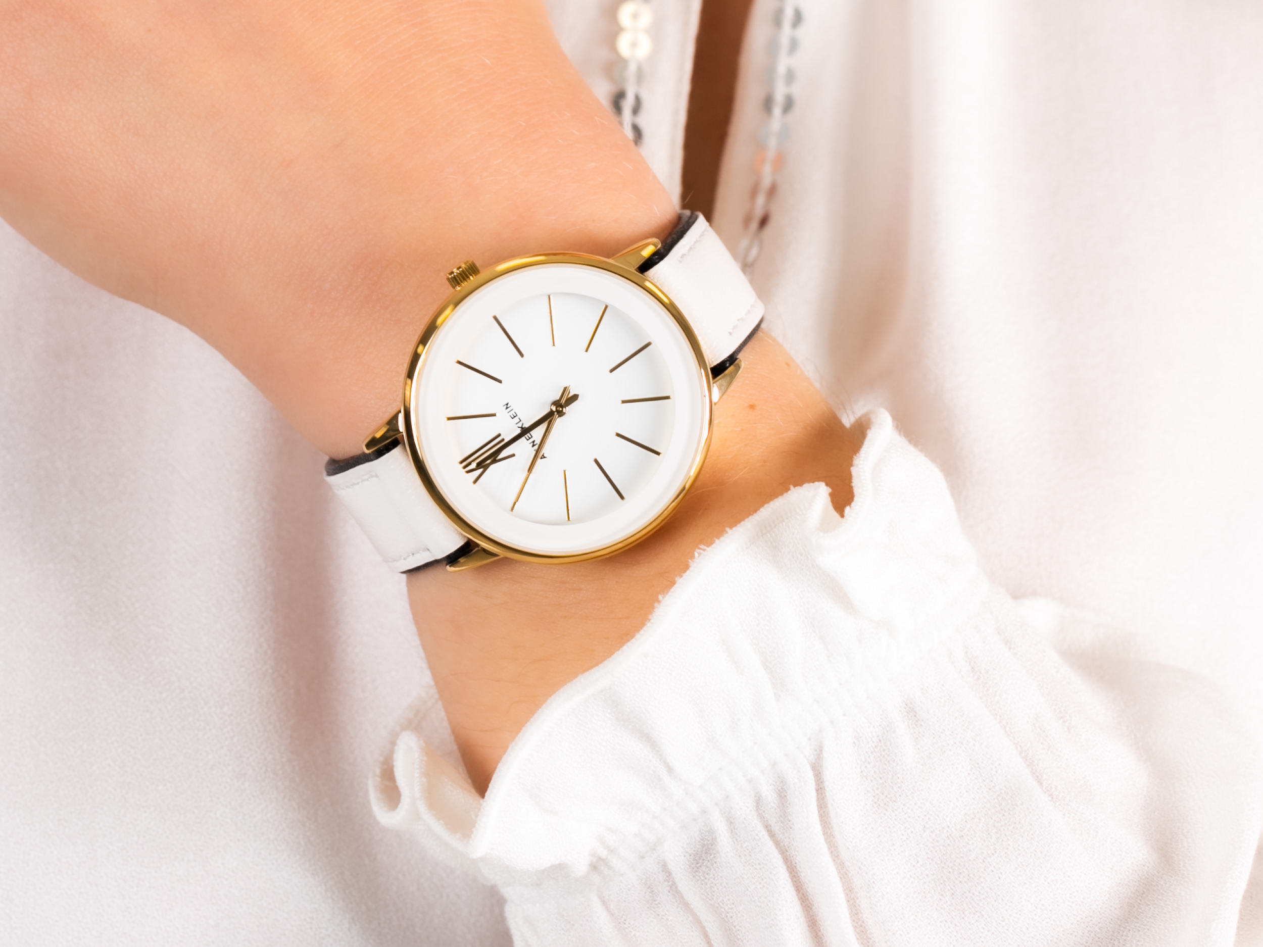 Anne Klein AK-3252WTBK zegarek klasyczny Pasek - miniatura 4