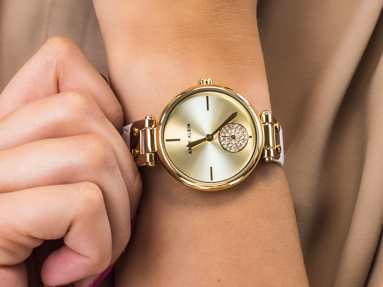 Anne Klein AK-3380CHWT zegarek klasyczny Pasek - miniatura 4