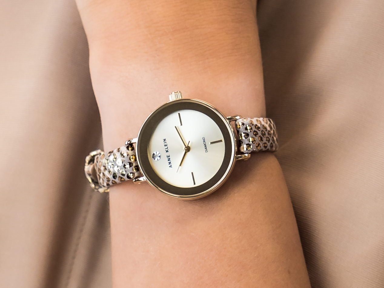 Anne Klein AK-3508CHGD zegarek klasyczny Pasek - miniatura 4