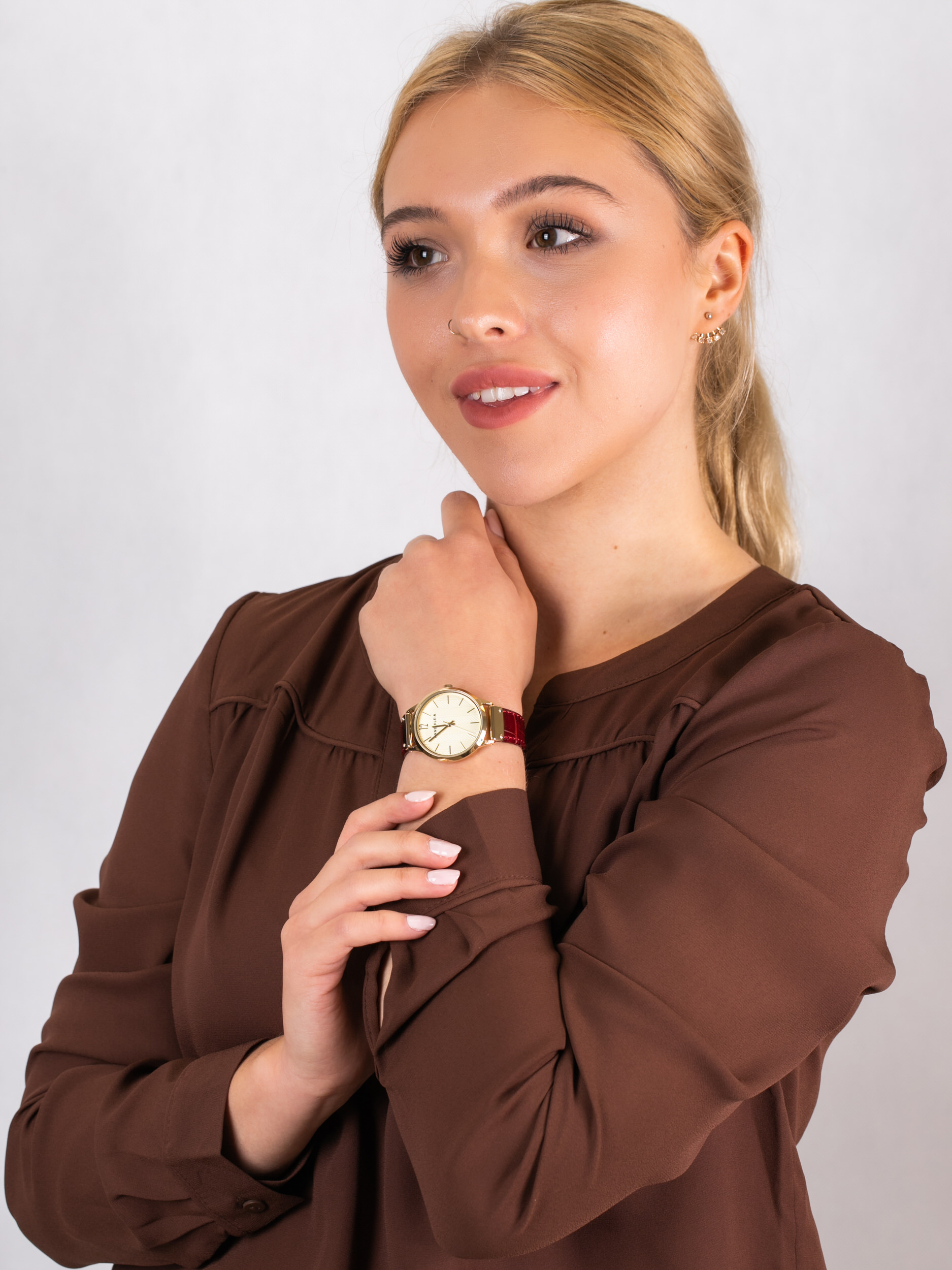 Anne Klein AK-3550CHBY zegarek damski Pasek - miniatura 2