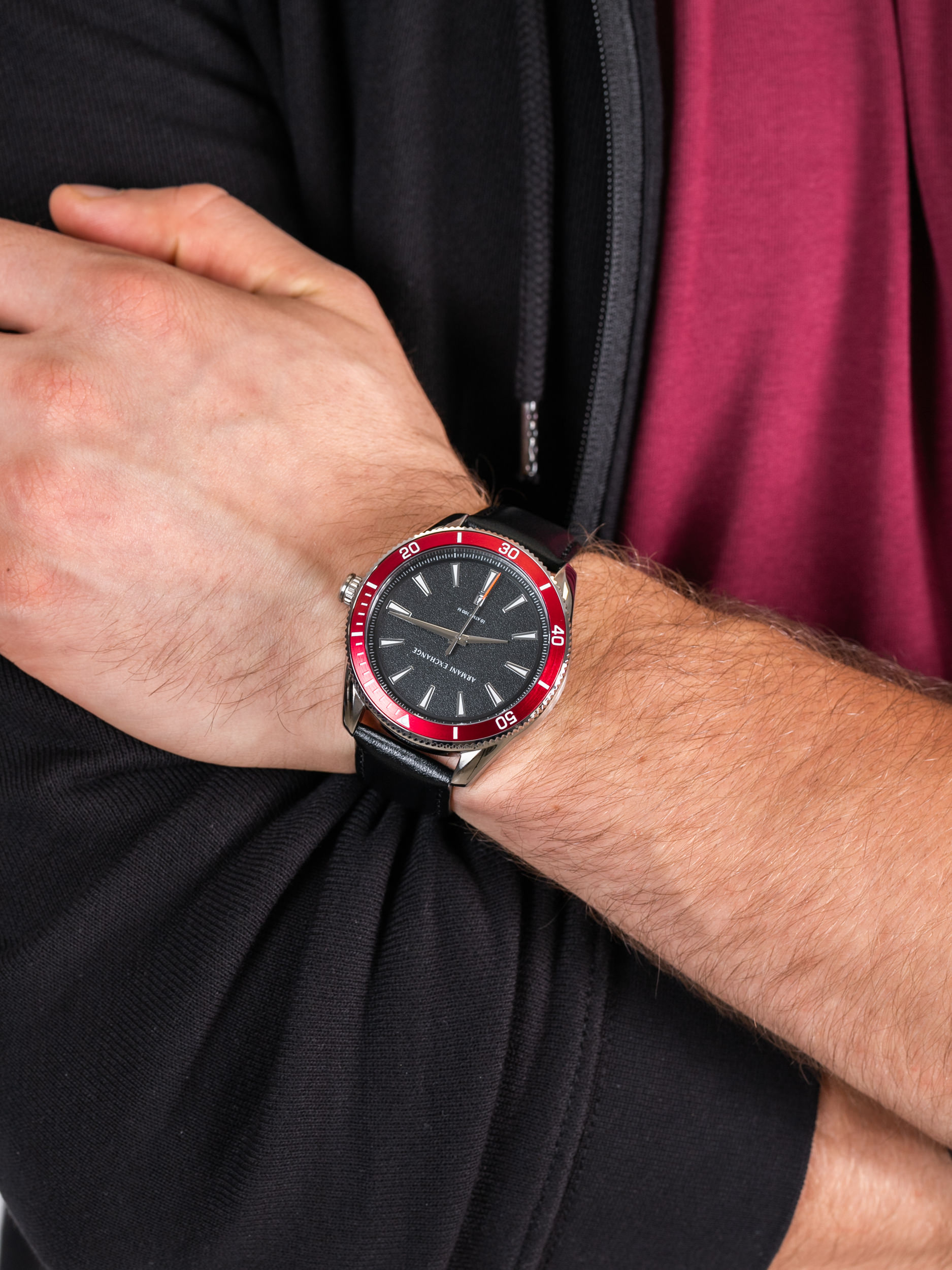 Armani Exchange AX1836 męski zegarek Fashion pasek - miniatura 3