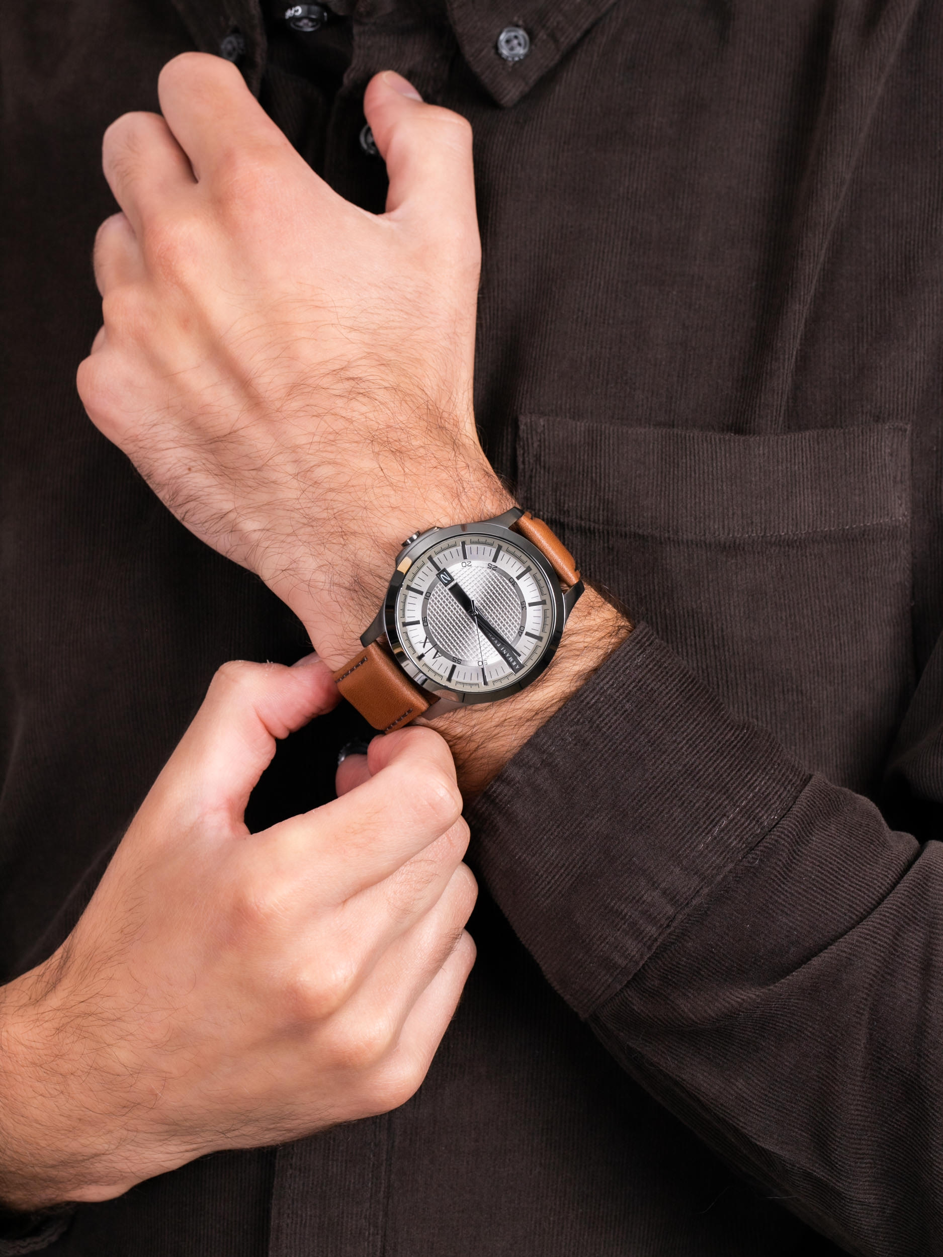 Armani Exchange AX2414 męski zegarek Fashion pasek - miniatura 3