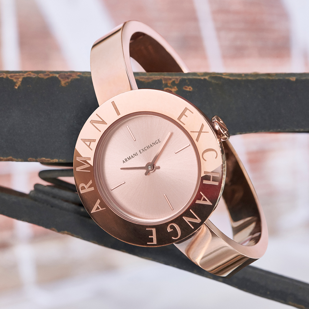 zegarek Armani Exchange AX5905 różowe złoto Fashion - miniatura 7
