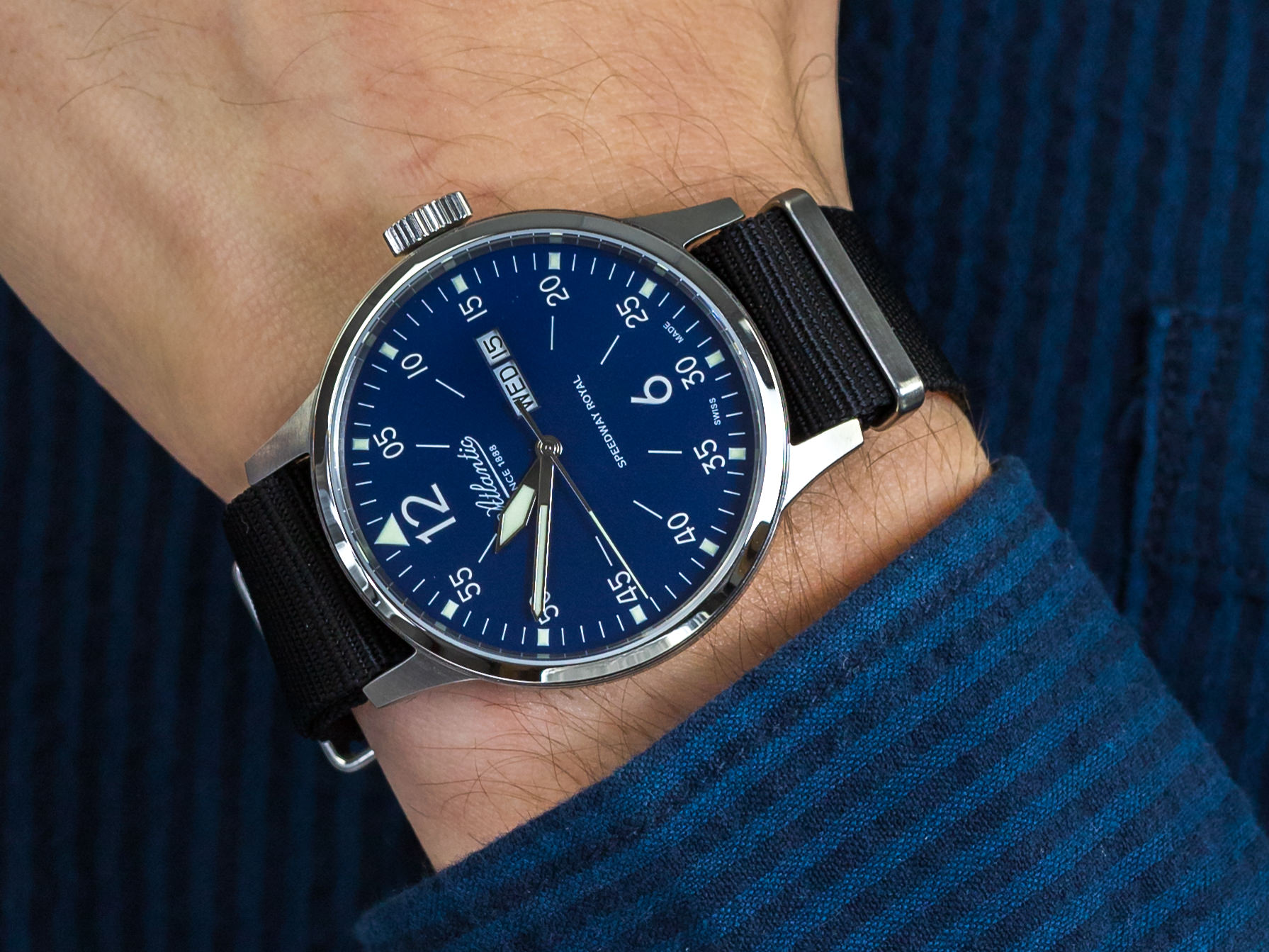 Atlantic 68351.41.55NY Day Date zegarek klasyczny Speedway Royal - miniatura 4