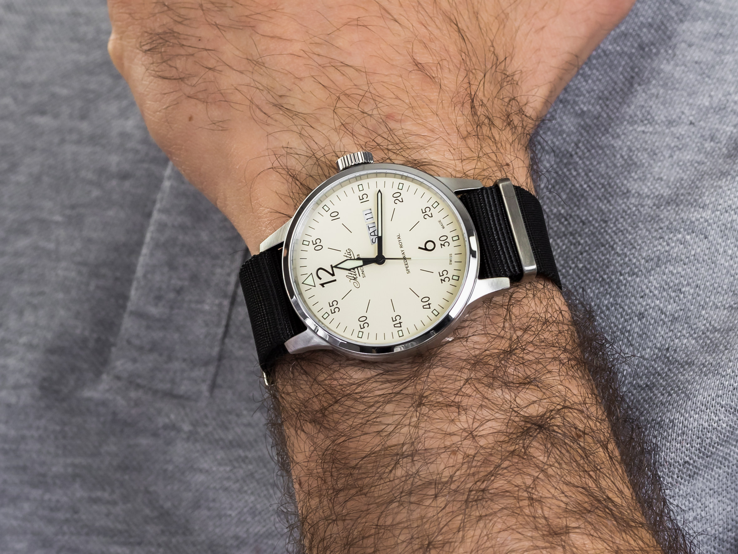 Atlantic 68351.41.95NY Day Date zegarek klasyczny Speedway Royal - miniatura 4