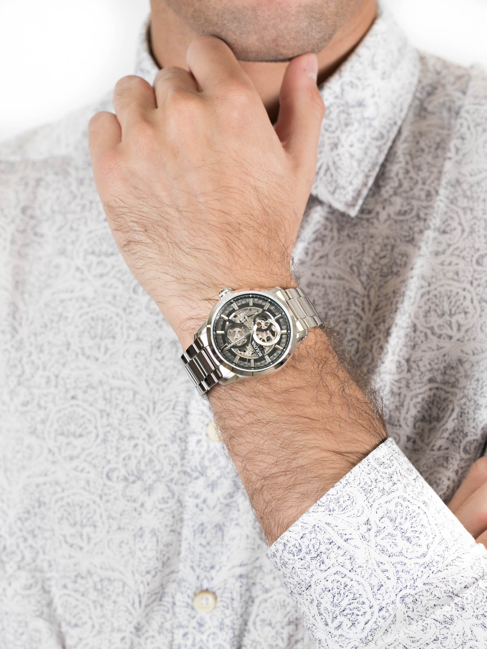 Bulova 96A208 męski zegarek Automatic bransoleta - miniatura 3