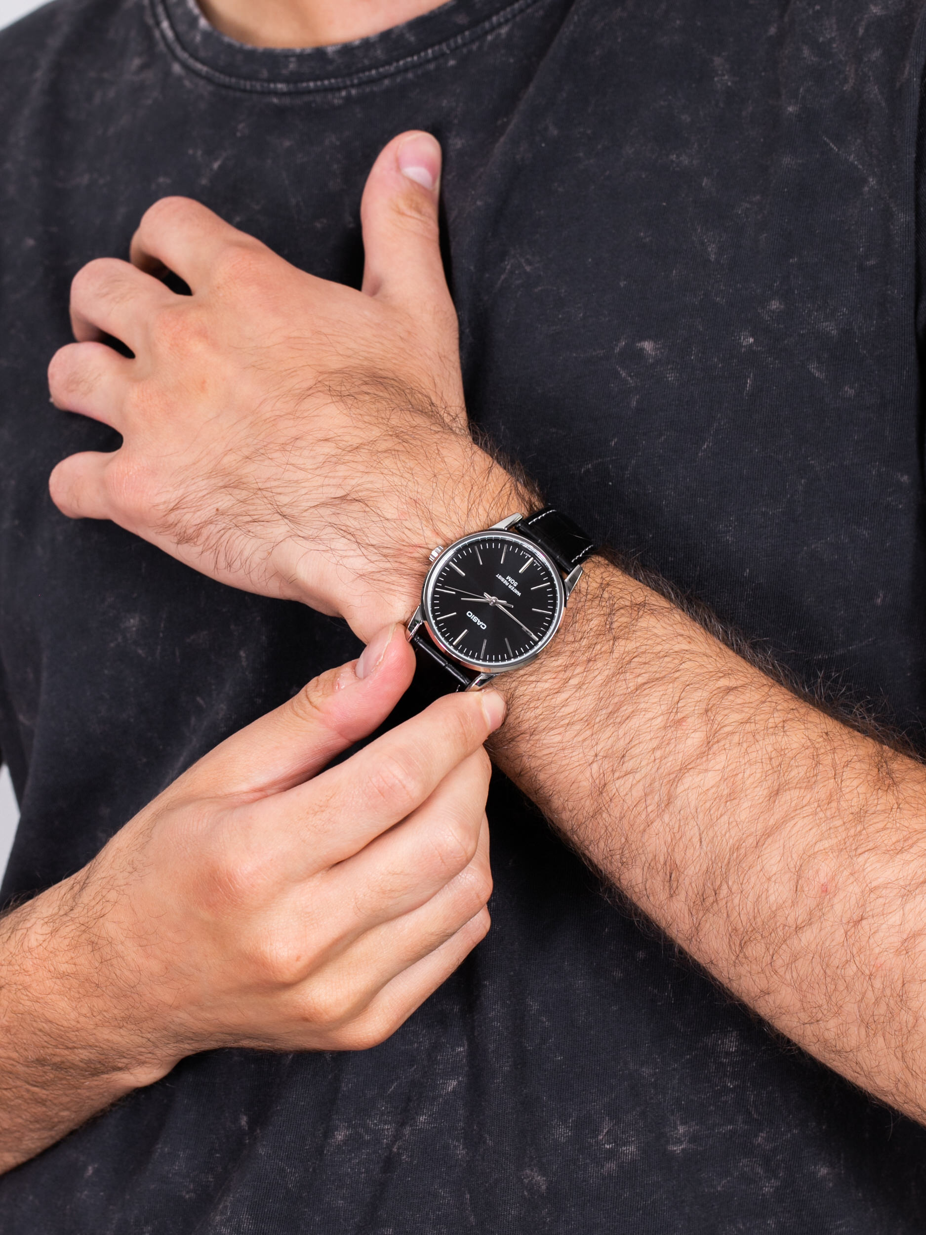 Casio MTP-1303PL-1FVEF męski zegarek Klasyczne pasek