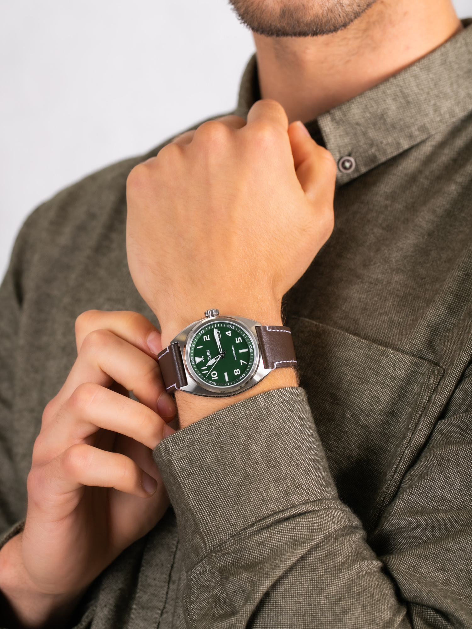 Citizen NJ0100-38X męski zegarek Automat pasek - miniatura 3