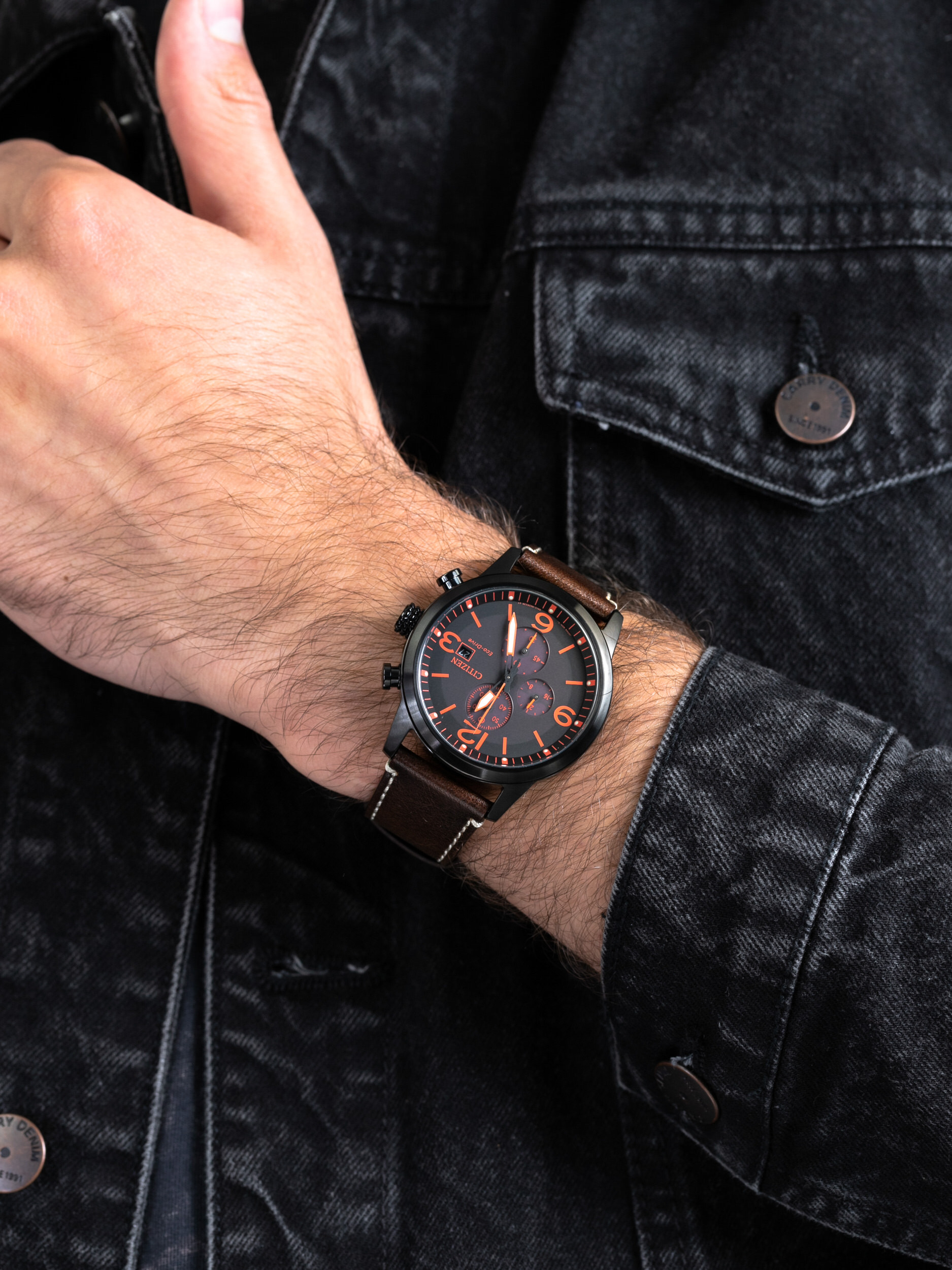zegarek Citizen CA0745-11E męski z chronograf Ecodrive - miniatura 3