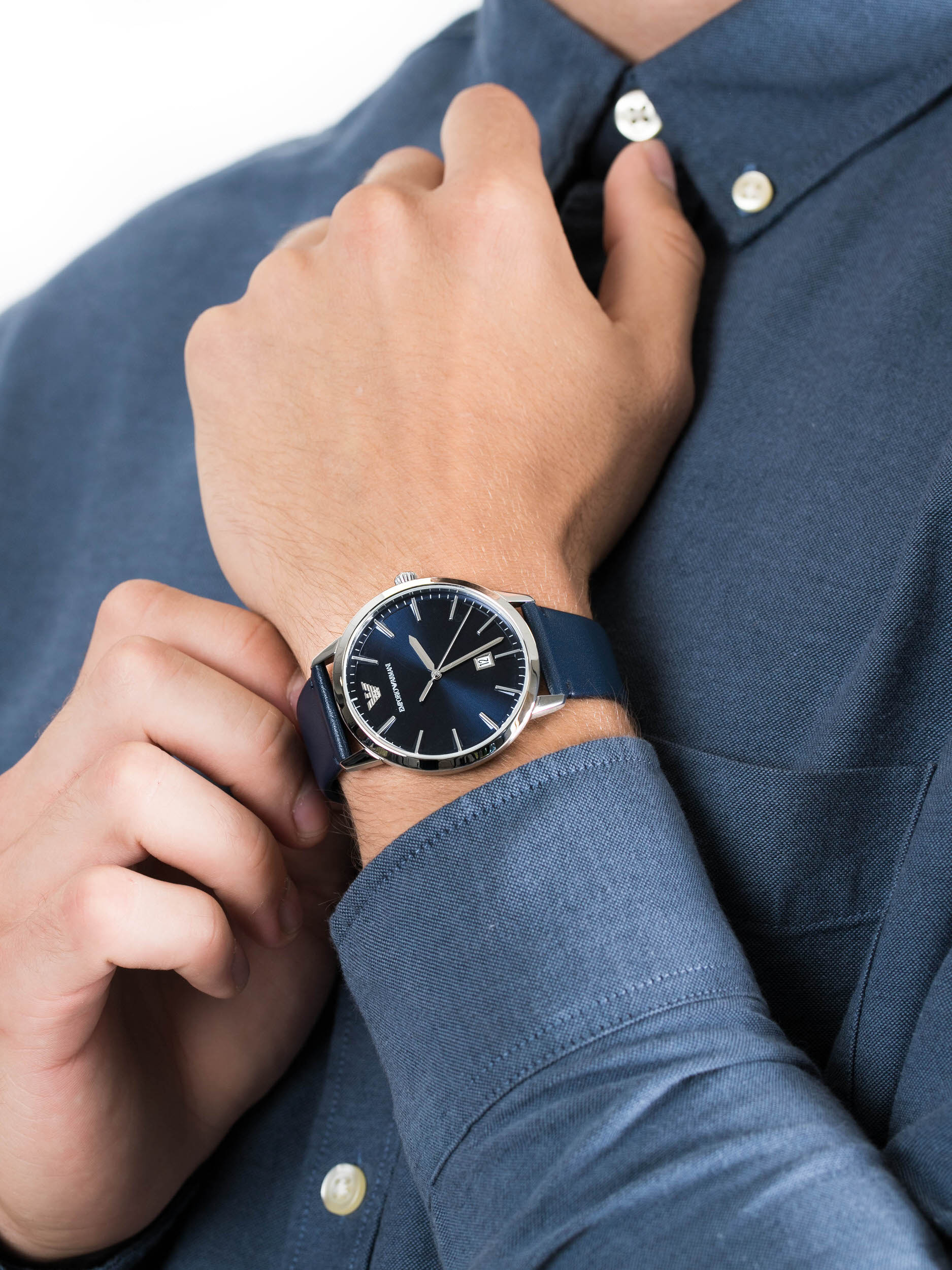 Emporio Armani AR80032 męski zegarek Classics pasek - miniatura 3