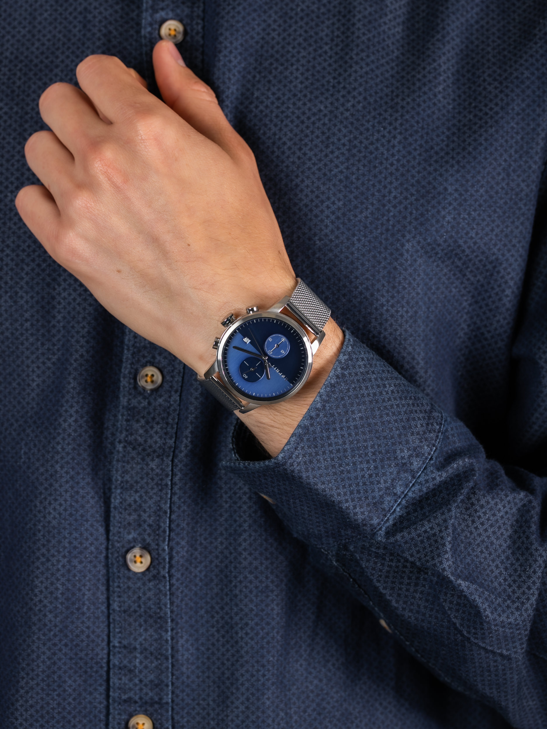 zegarek Esprit ES1G110M0075 męski z chronograf Męskie - miniatura 3
