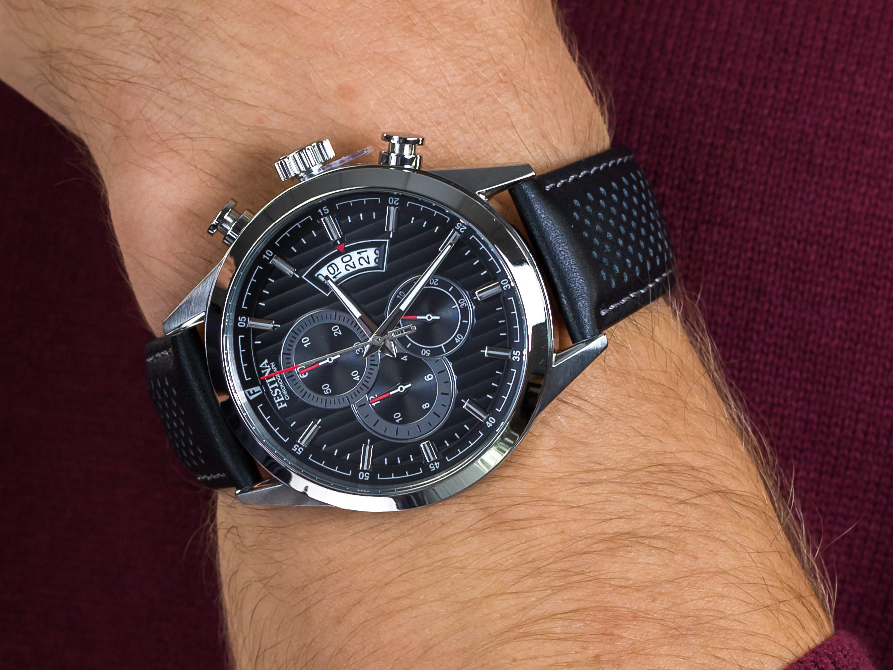 Festina F20271-6 Chronograph zegarek klasyczny Chronograf - miniatura 4