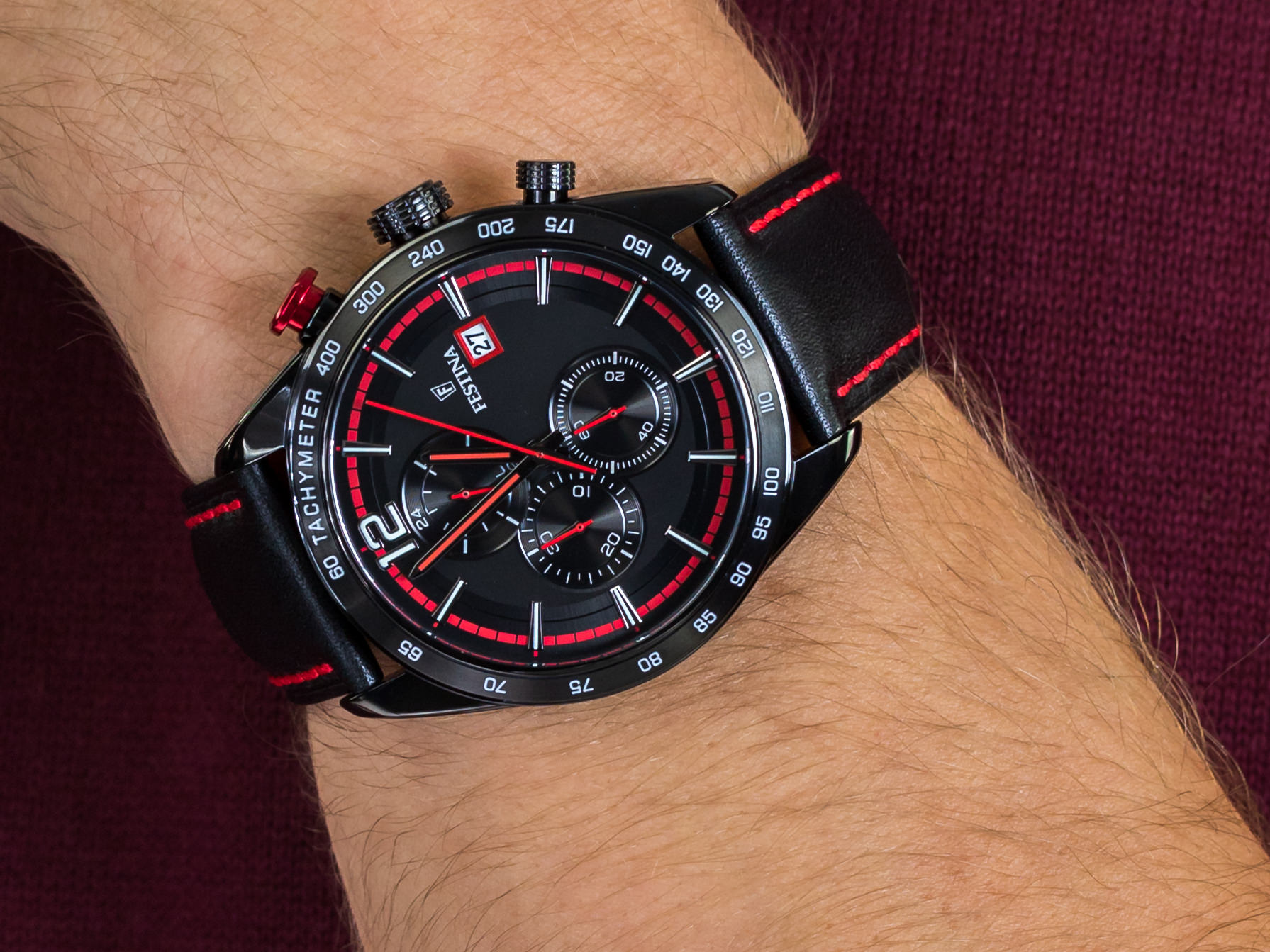 Festina F20344-5 Chronograph zegarek klasyczny Chronograf - miniatura 4