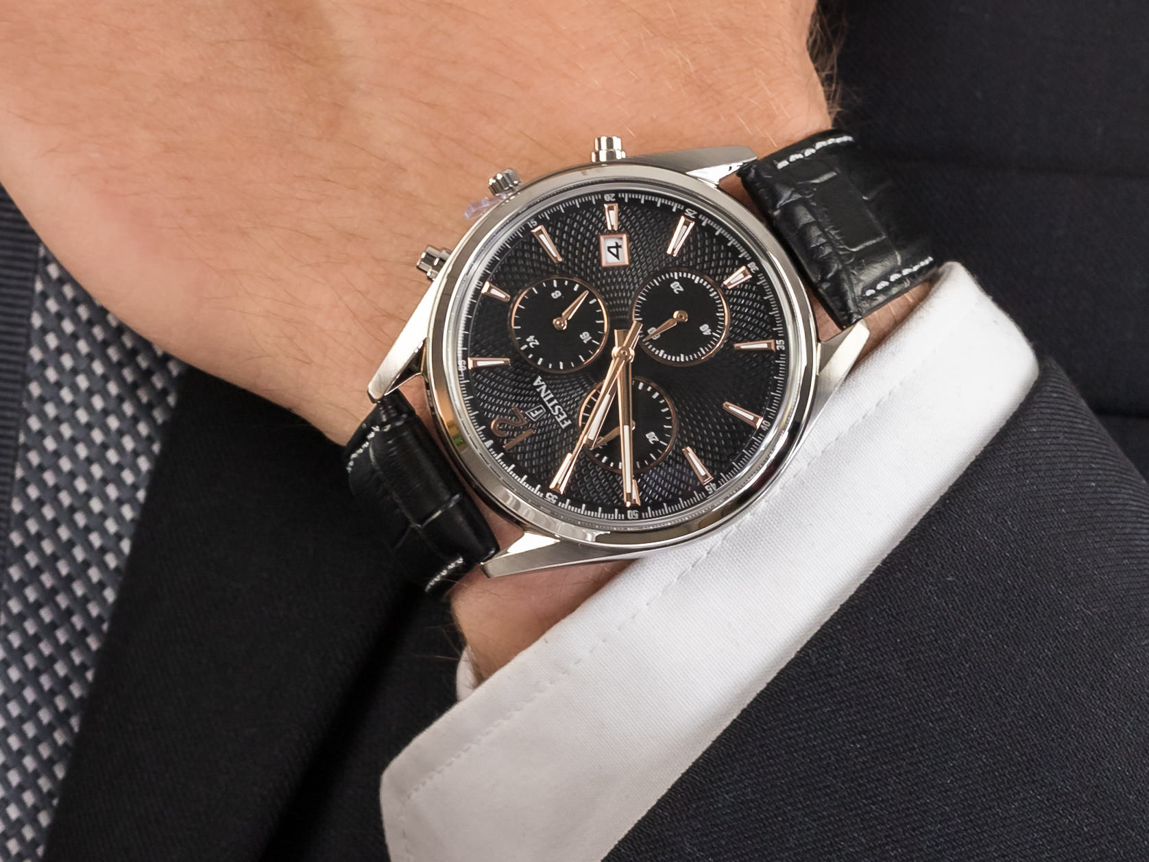Festina F6860-7 Timeless Chronograph zegarek klasyczny Chronograf - miniatura 4