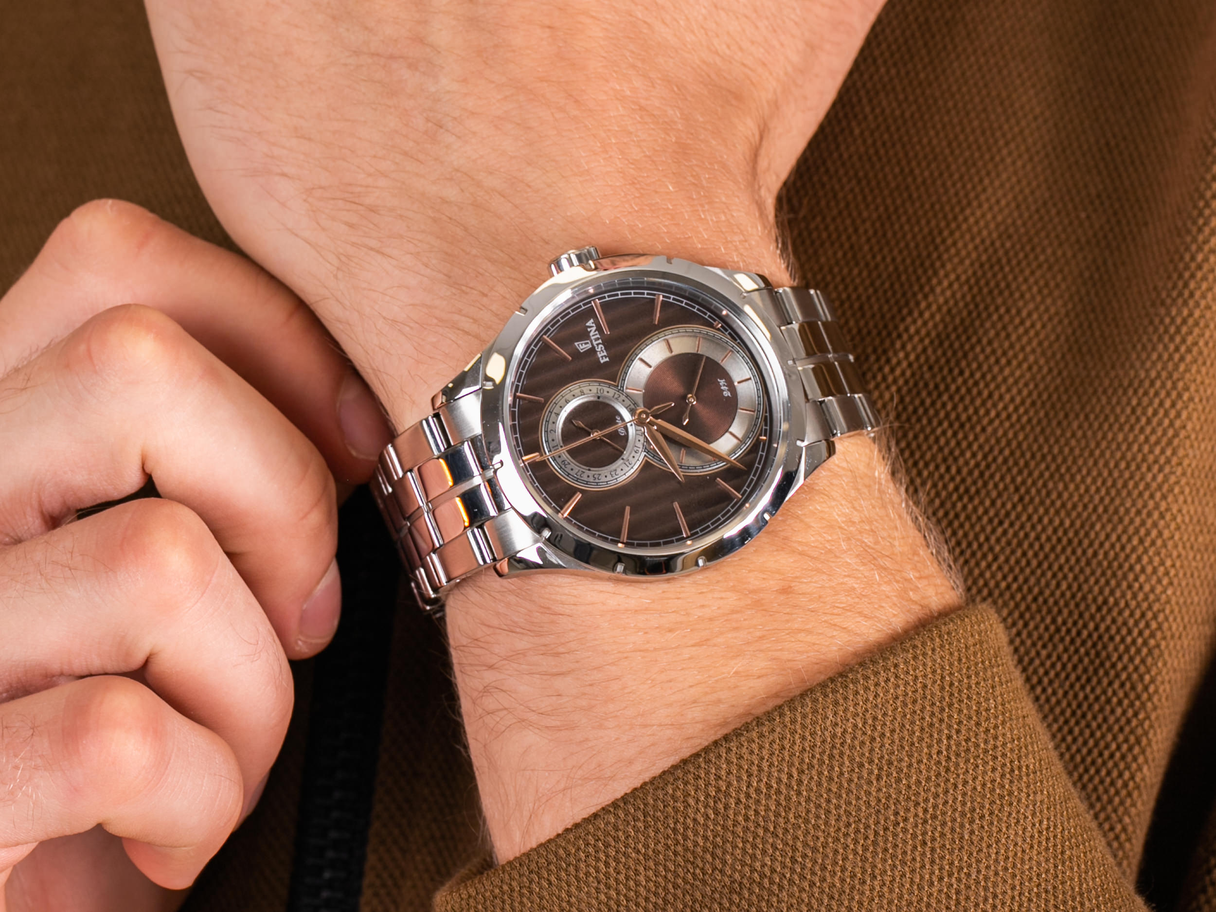 Festina F16891-5 Retro Multifunction zegarek klasyczny Classic