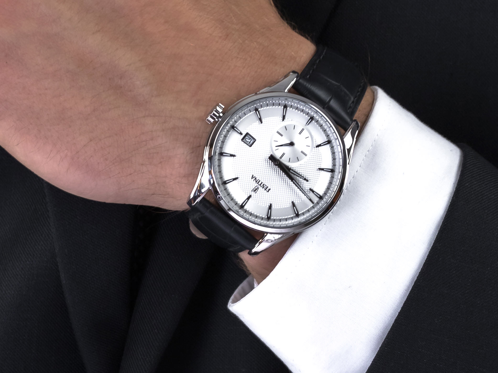 Festina F20277-1 Retro zegarek klasyczny Classic - miniatura 4