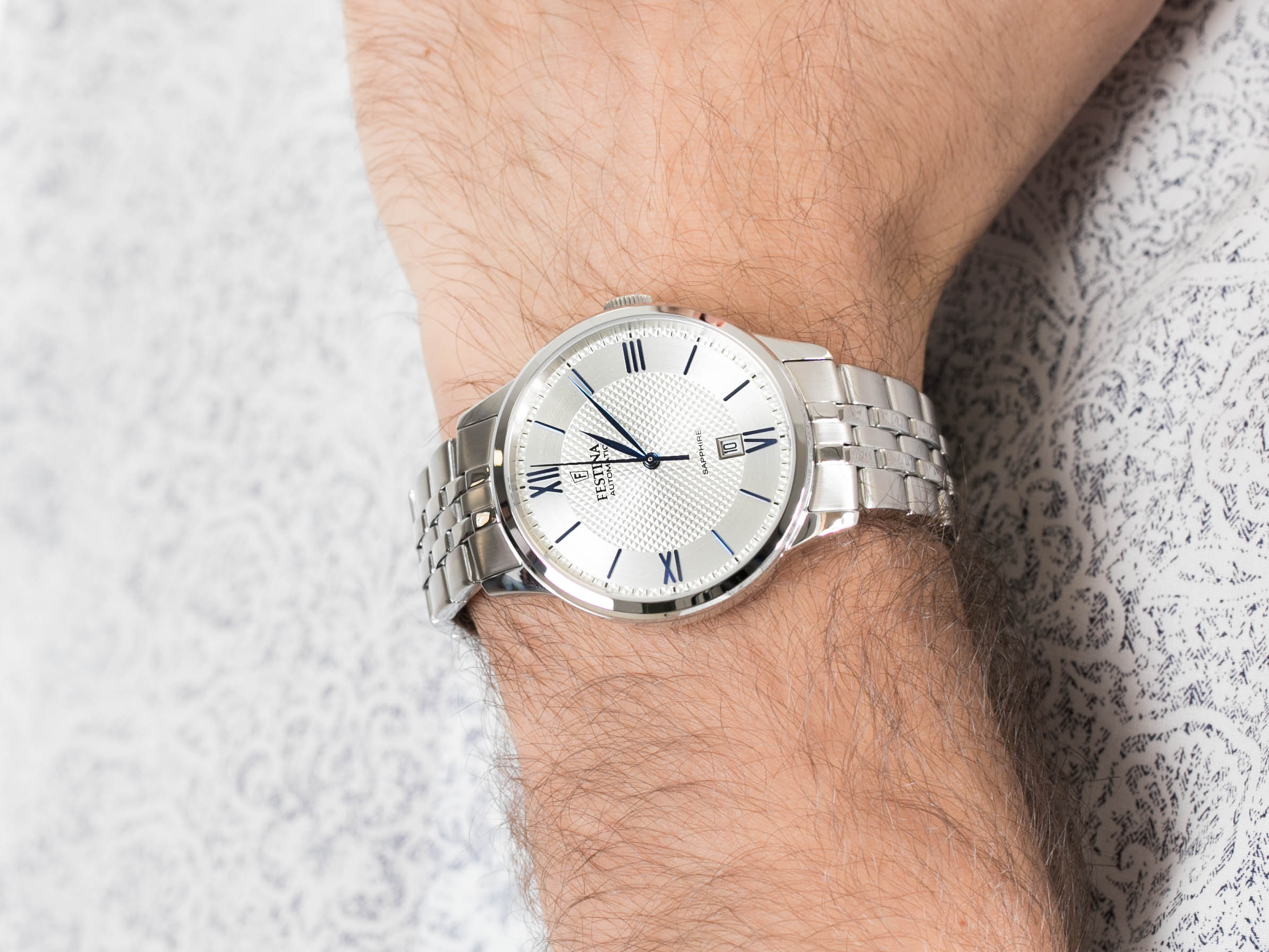 Festina F20482-1 Sapphire Automatic zegarek klasyczny Classic - miniatura 4