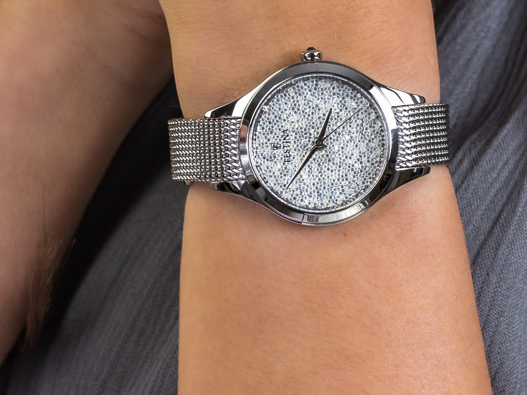 Festina F20336-1 Swarovski zegarek klasyczny Mademoiselle - miniatura 4