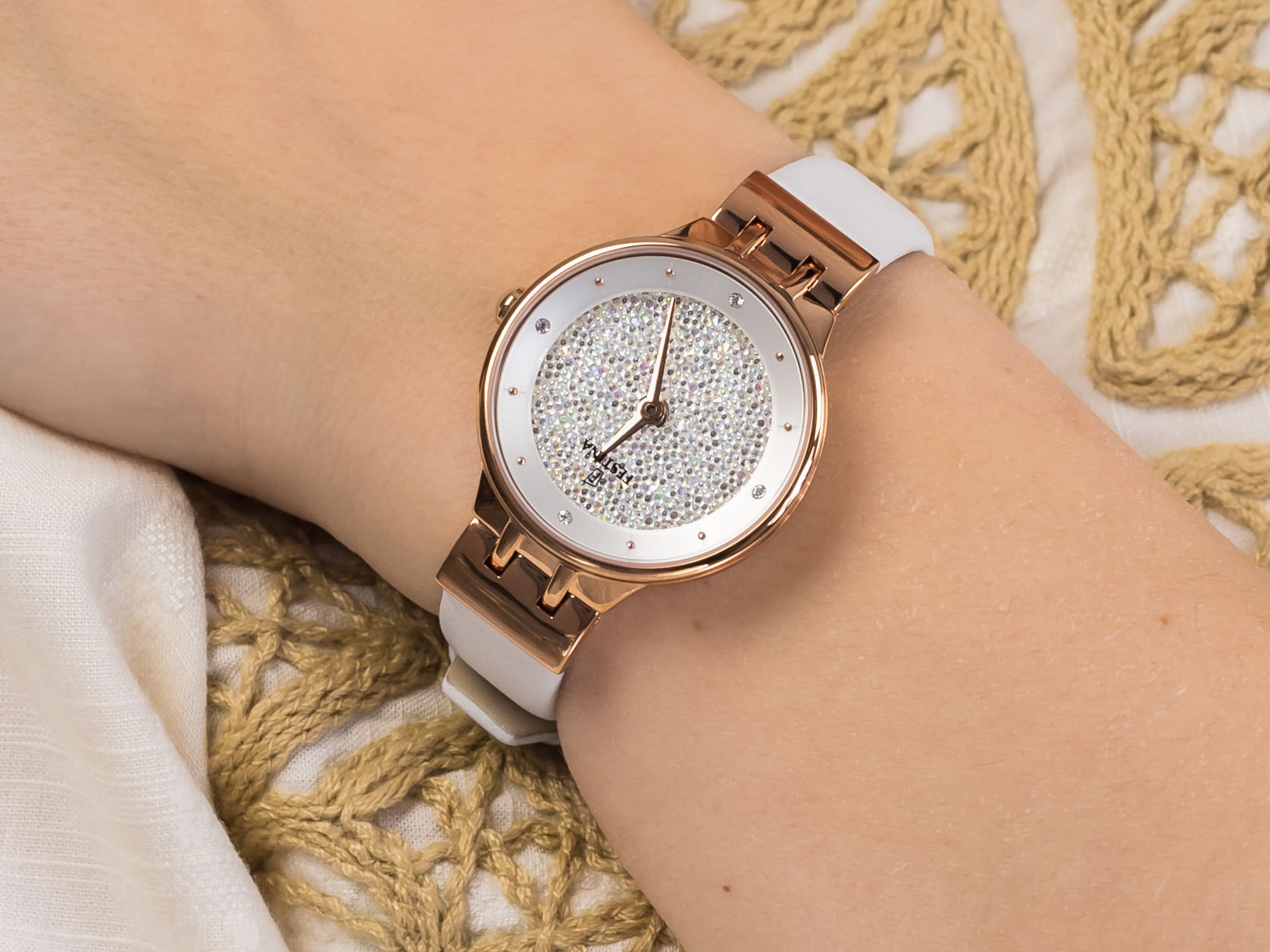 Festina F20406-1 Swarovski zegarek klasyczny Mademoiselle - miniatura 4