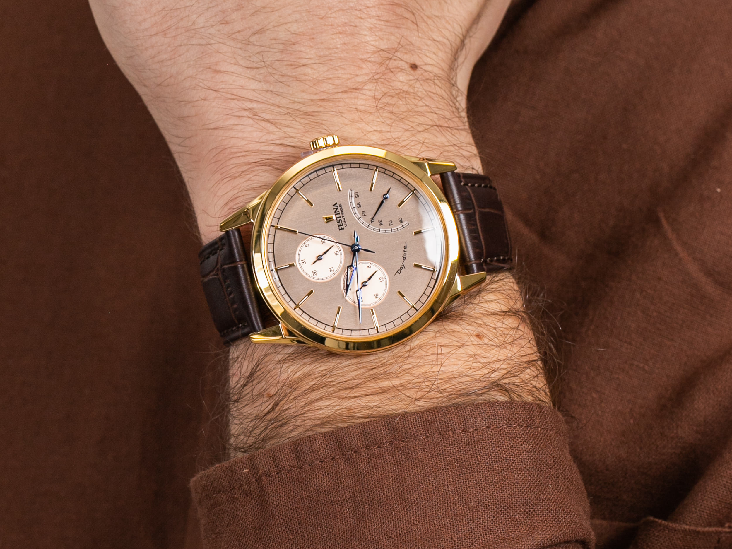 Festina F20279-3 Retro Day-Date zegarek klasyczny Retro - miniatura 4