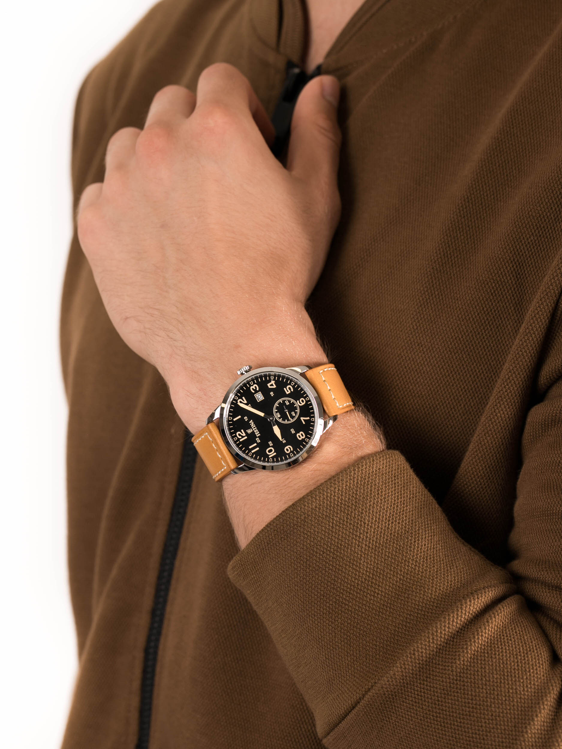 Festina F20347-6 męski zegarek Retro pasek - miniatura 3
