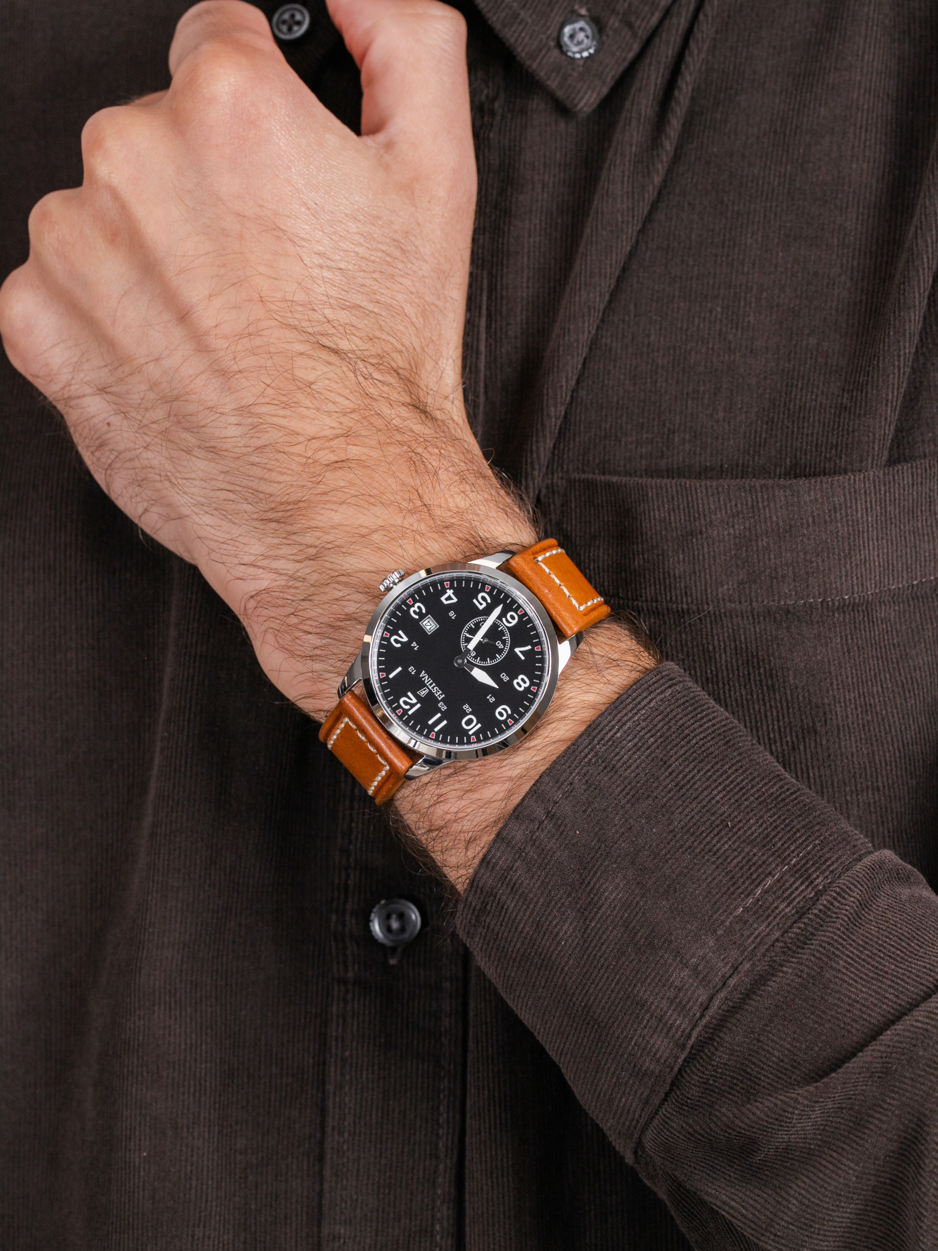 Festina F20347-7 męski zegarek Retro pasek - miniatura 3