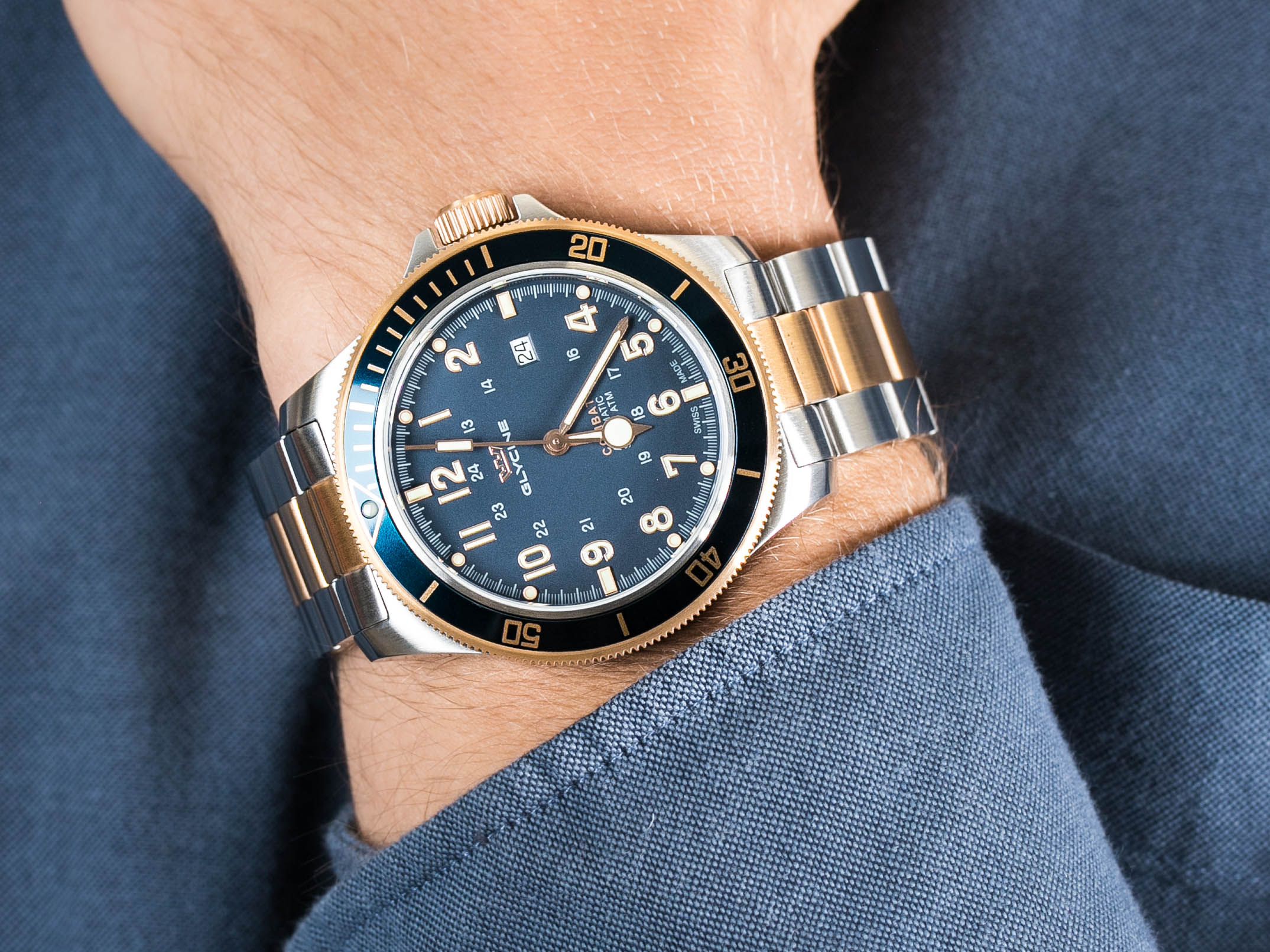 Glycine GL0294 COMBAT SUB 46 zegarek klasyczny Combat - miniatura 4