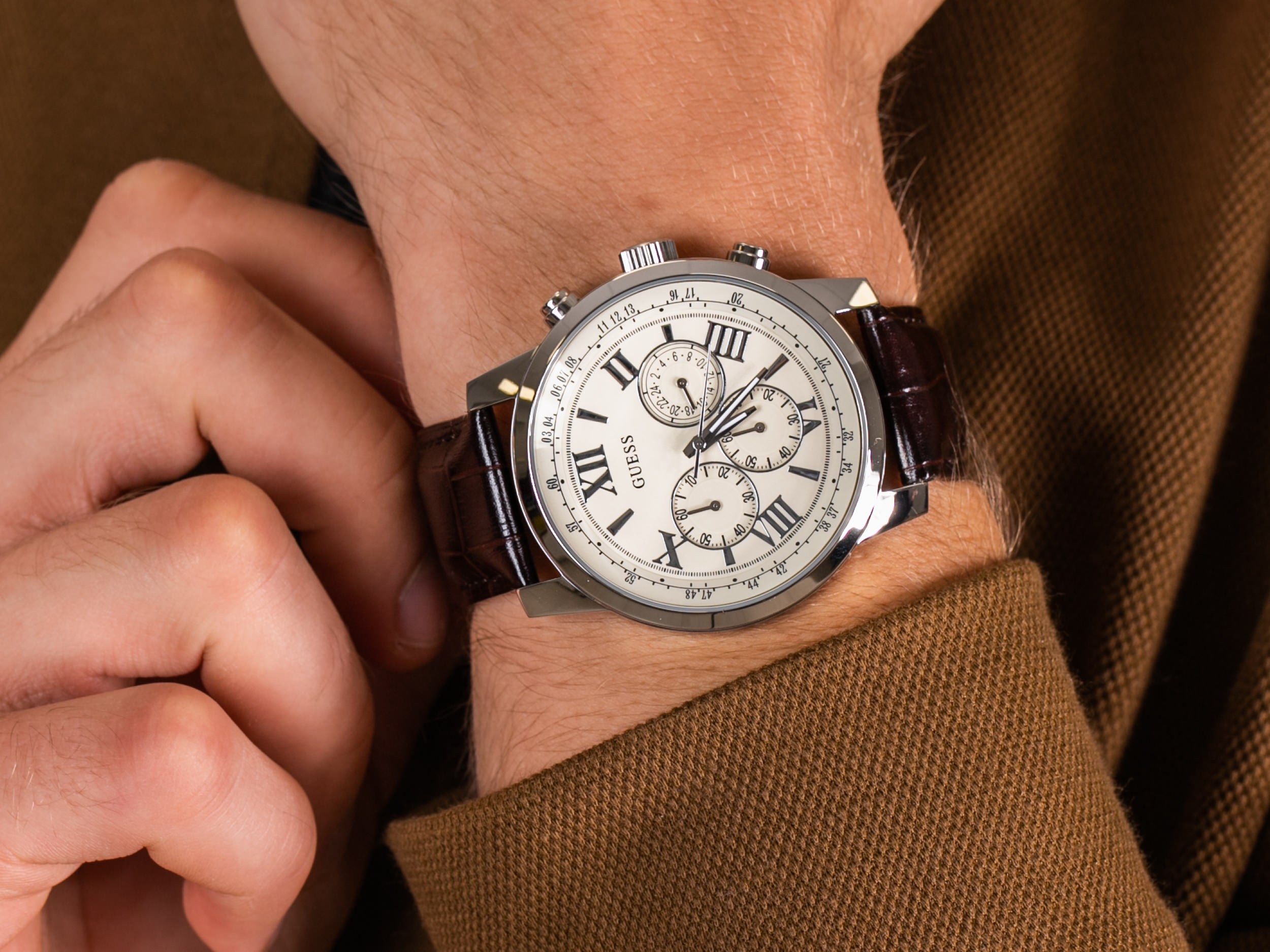 Guess W0380G2 zegarek klasyczny Pasek - miniatura 4