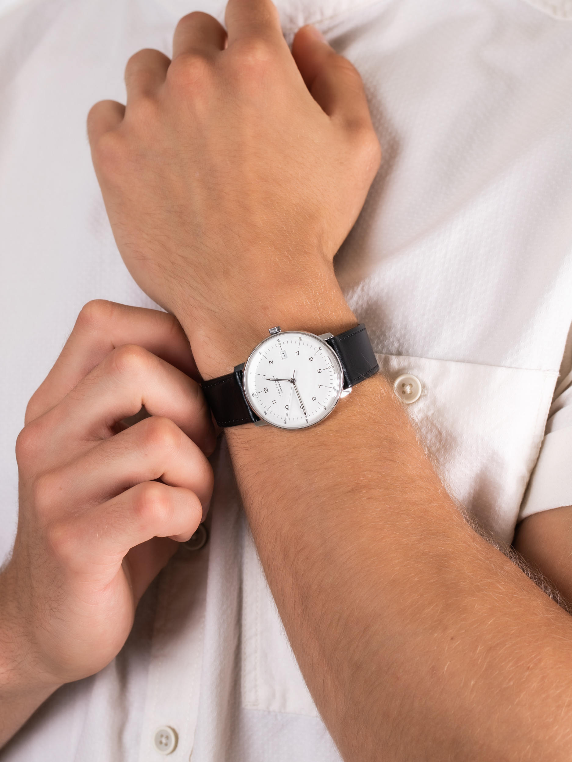 Junghans 027/4700.04 męski zegarek Max Bill pasek - miniatura 3