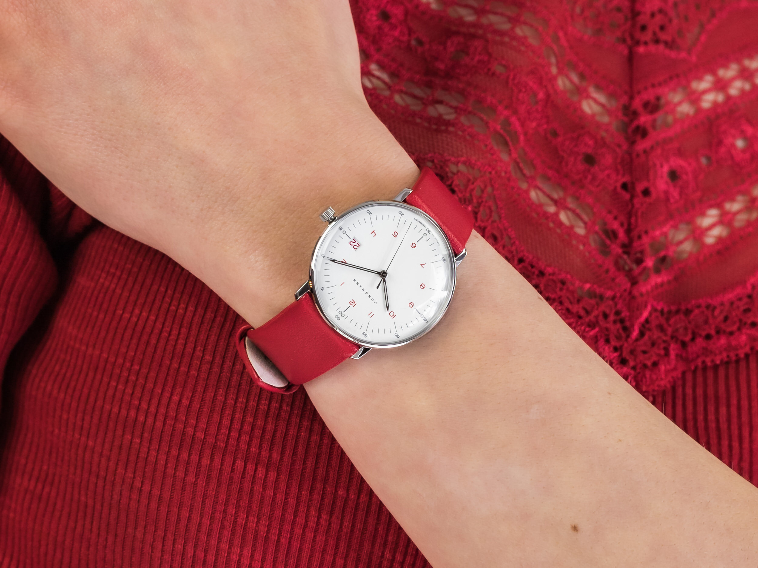 Junghans 047/4541.04 Max Bill Ladies zegarek klasyczny Max Bill - miniatura 4
