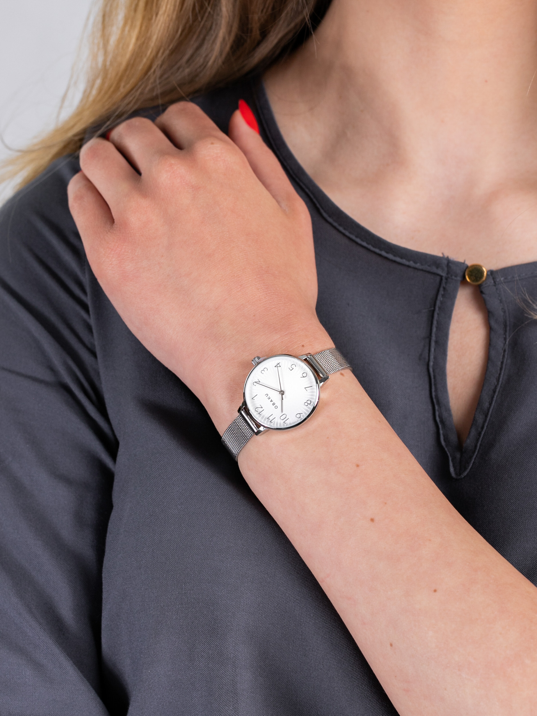 Obaku Denmark V237LXCIMC damski zegarek Slim bransoleta - miniatura 3