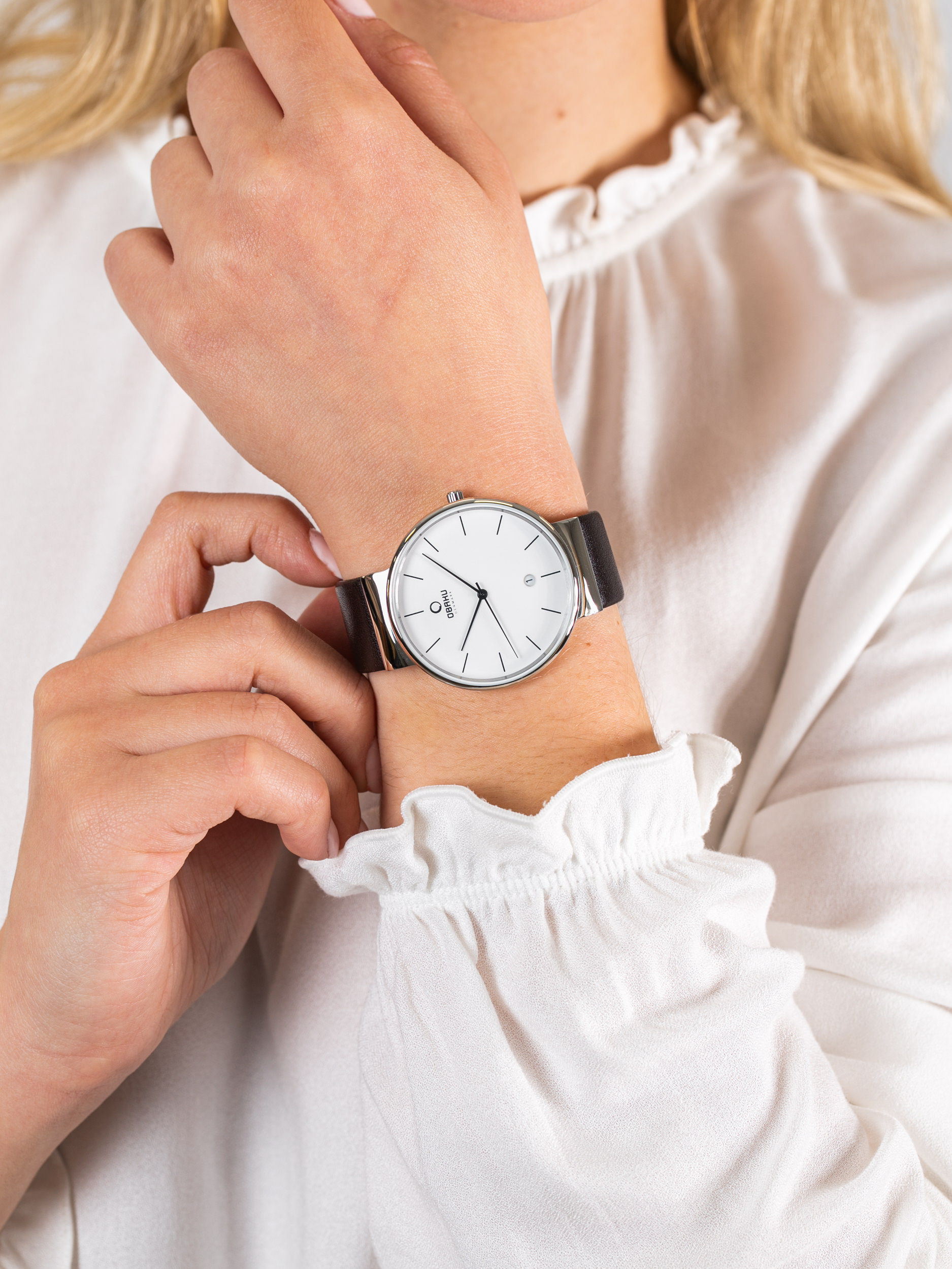 Obaku Denmark V153GCIRN damski zegarek Slim pasek - miniatura 3
