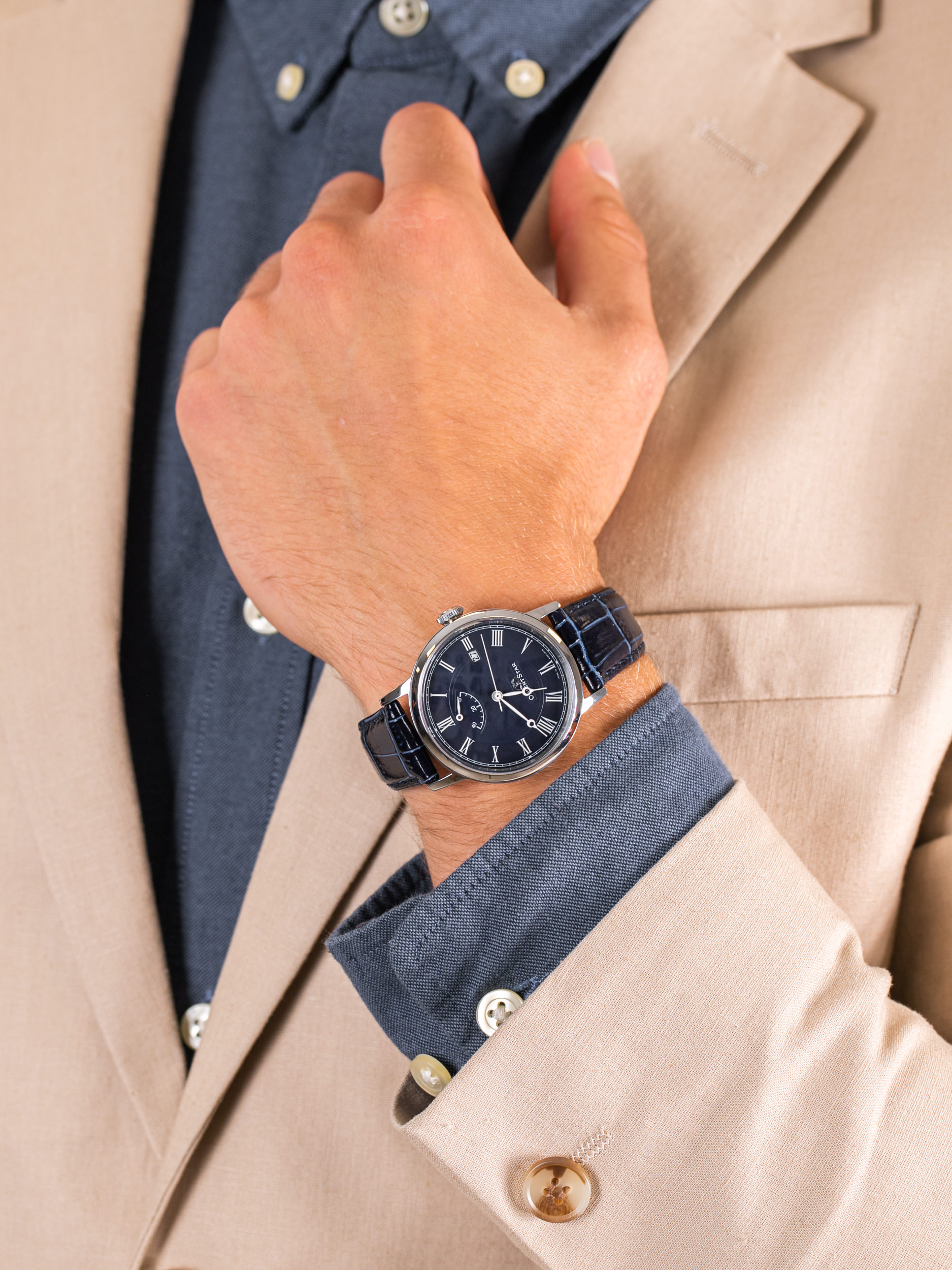Orient Star WZ0331EL męski zegarek Classic pasek - miniatura 3