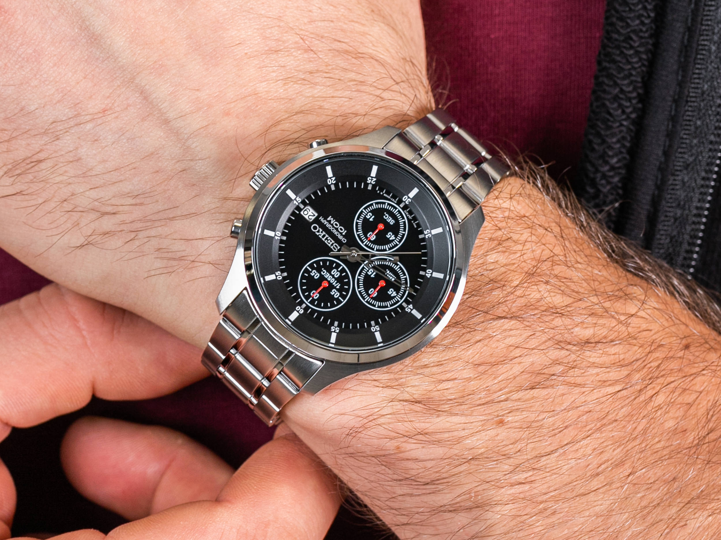 Seiko SKS539P1 zegarek klasyczny Chronograph - miniatura 4