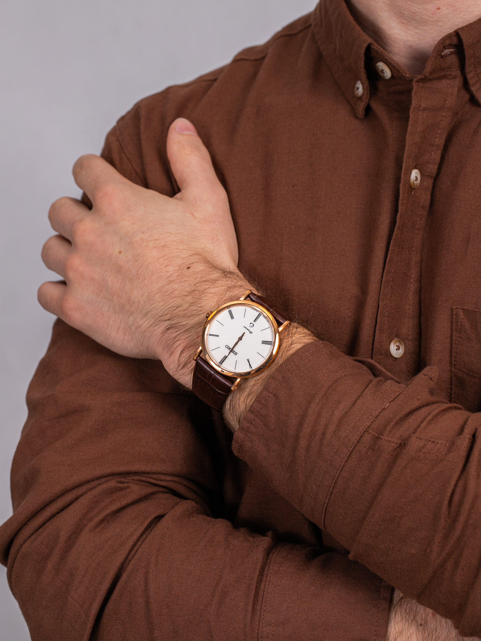 Seiko SKP398P1 męski zegarek Premier pasek - miniatura 3