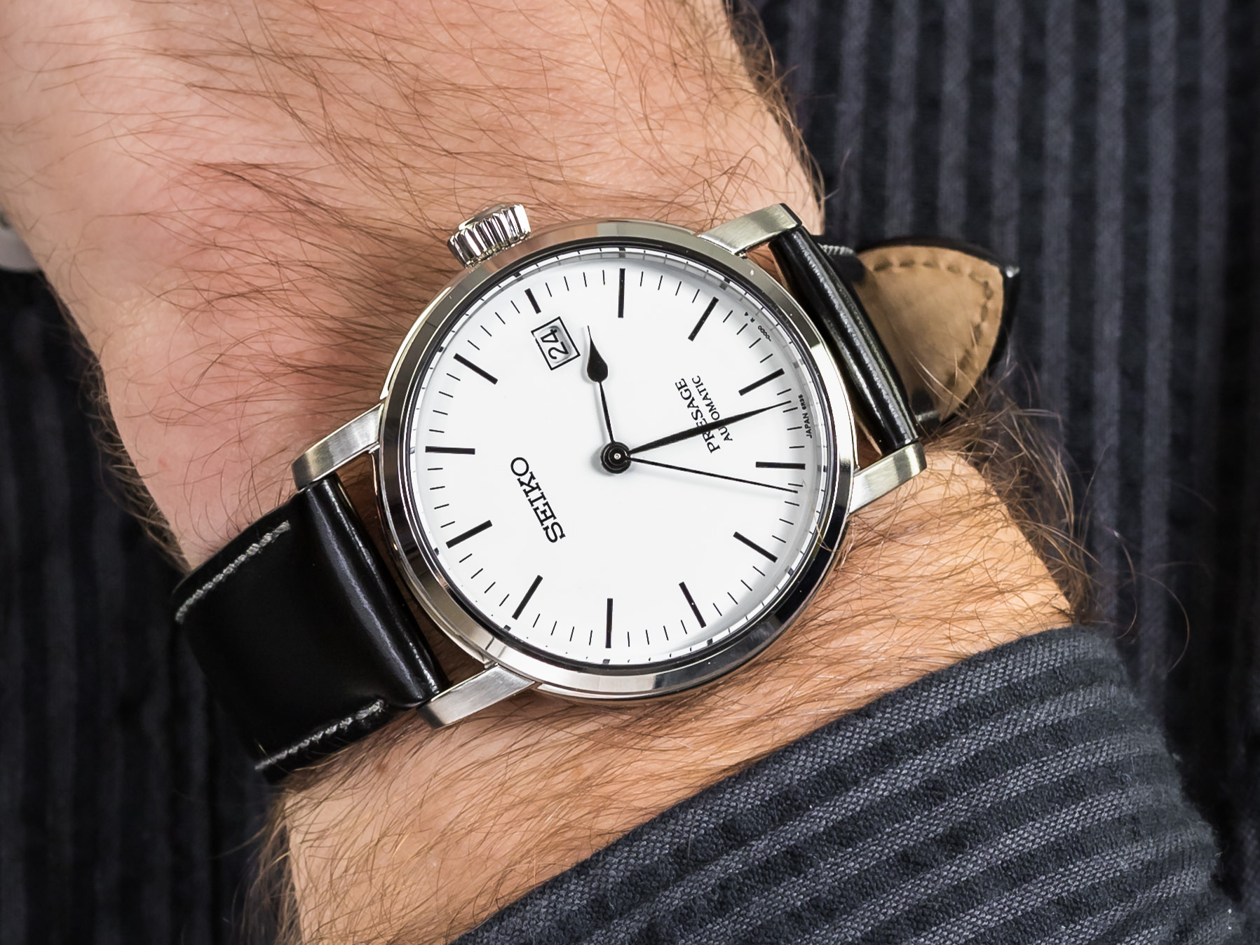 Seiko SPB113J1 zegarek klasyczny Presage - miniatura 4