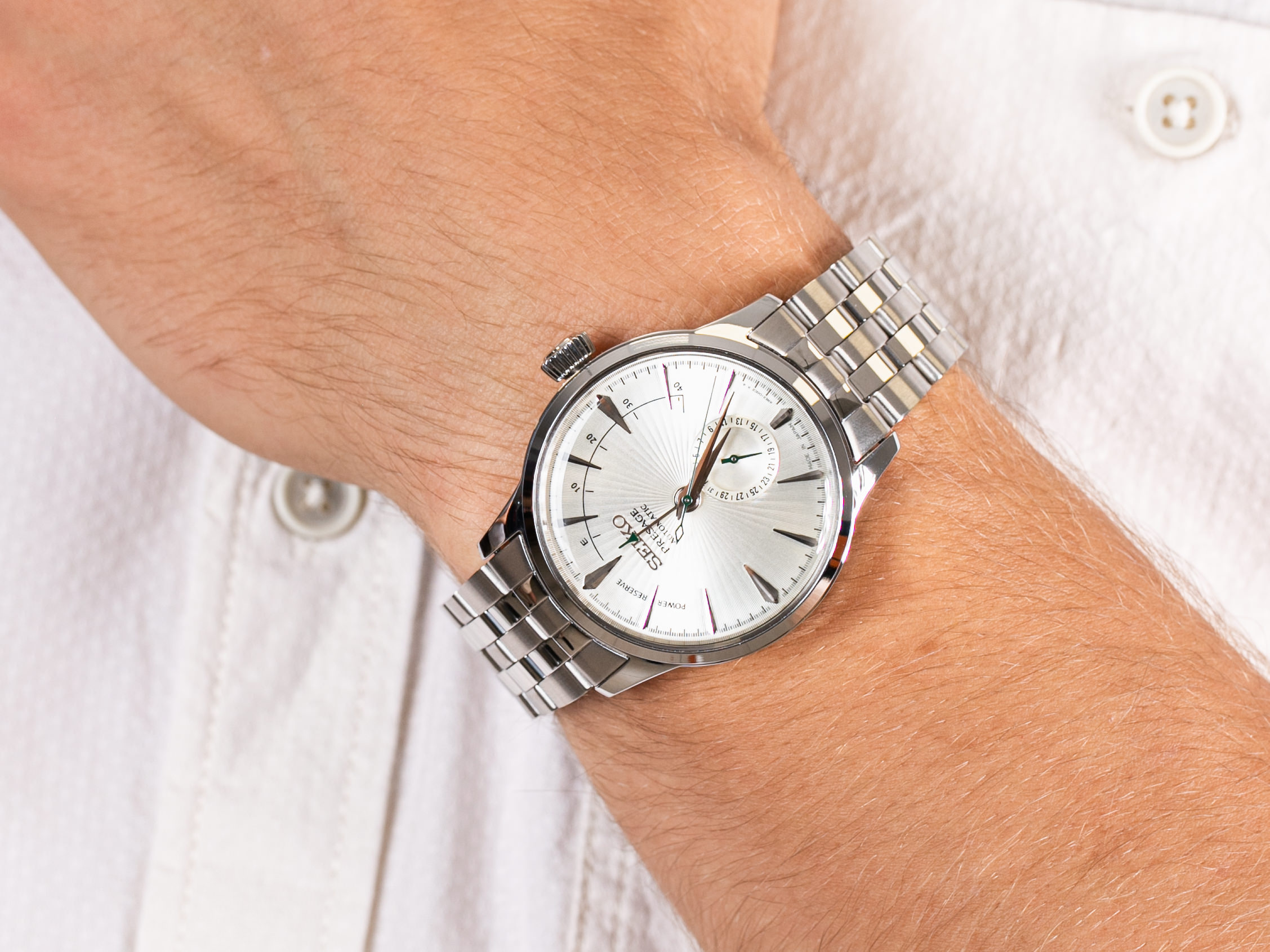 Seiko SSA341J1 Presage Cocktail Automatic Power Reserve zegarek klasyczny Presage - miniatura 4