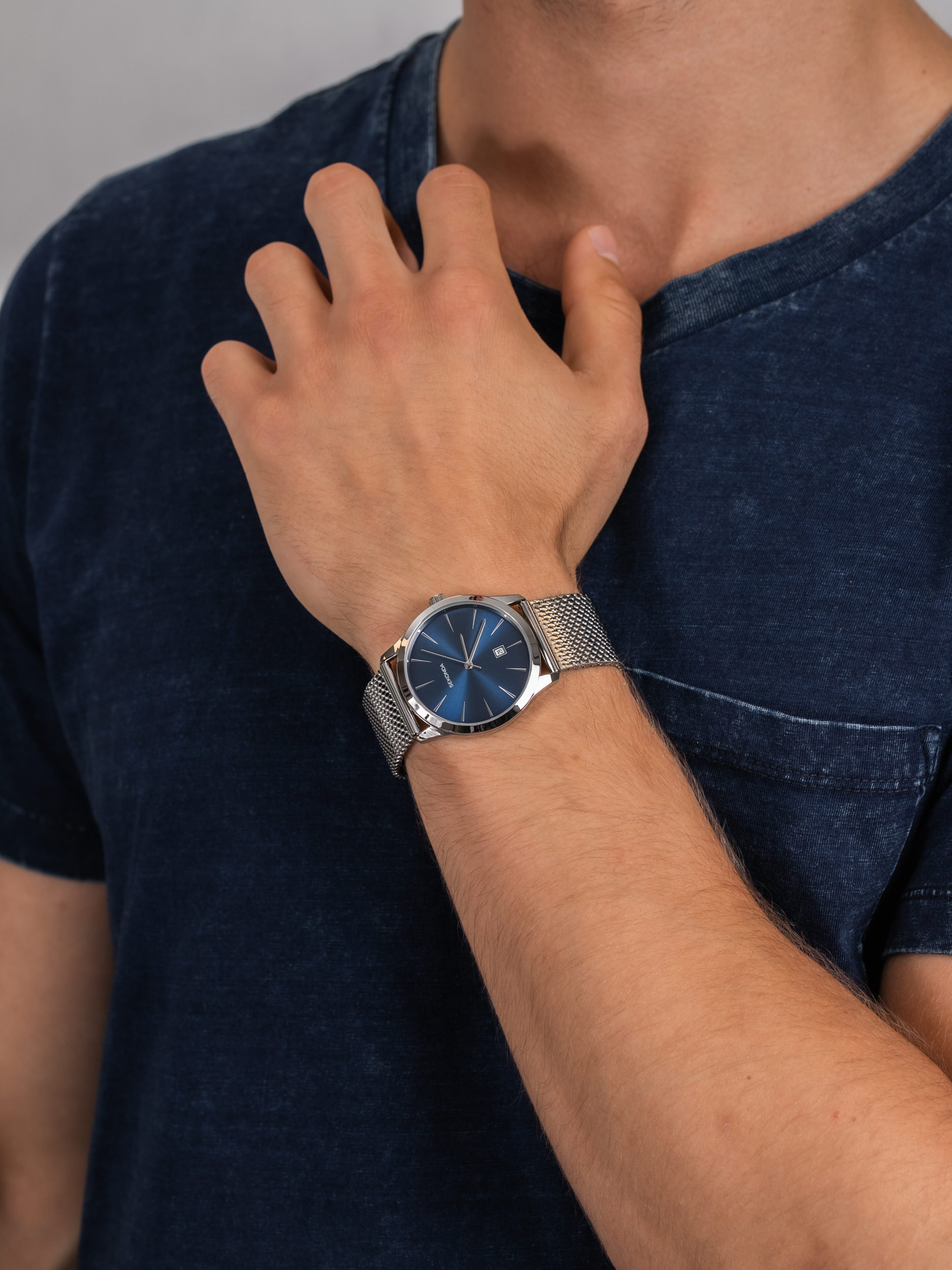 Sekonda SEK.1065 męski zegarek Classic bransoleta - miniatura 3