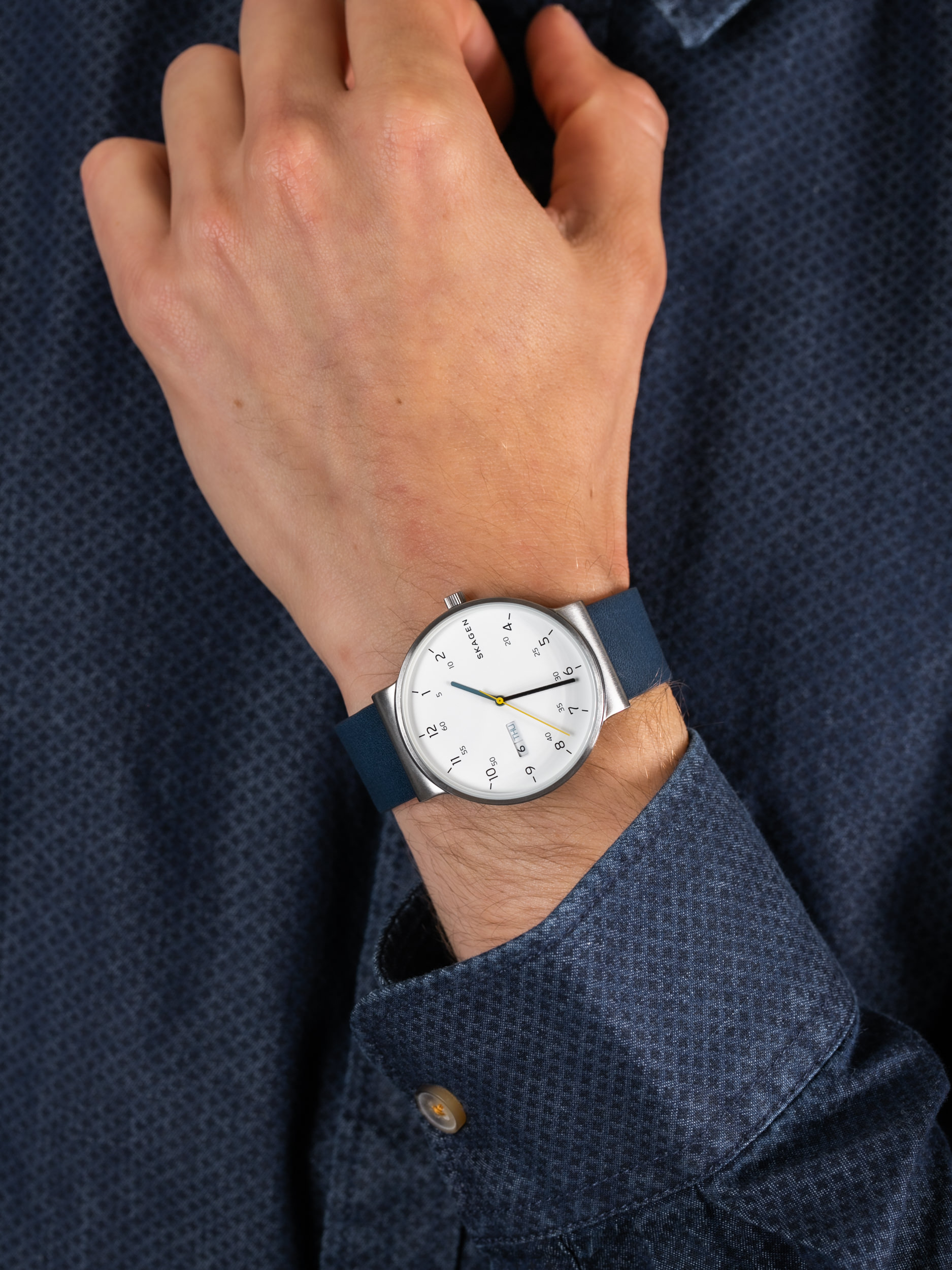Skagen SKW6455 męski zegarek Ancher pasek - miniatura 3