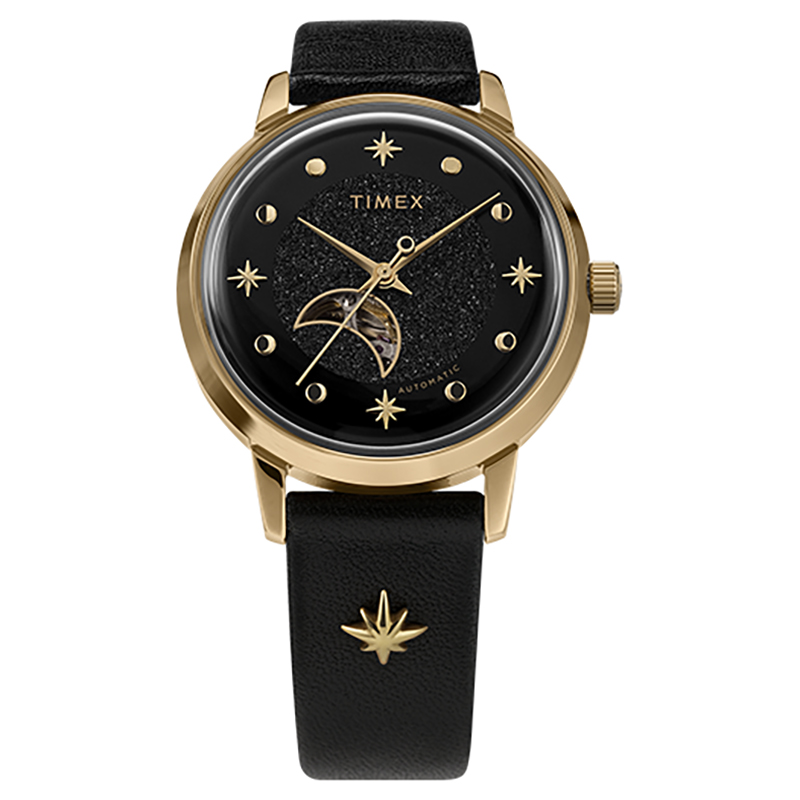 Timex TW2U54600 zegarek różowe złoto klasyczny Celestial Automatic pasek
