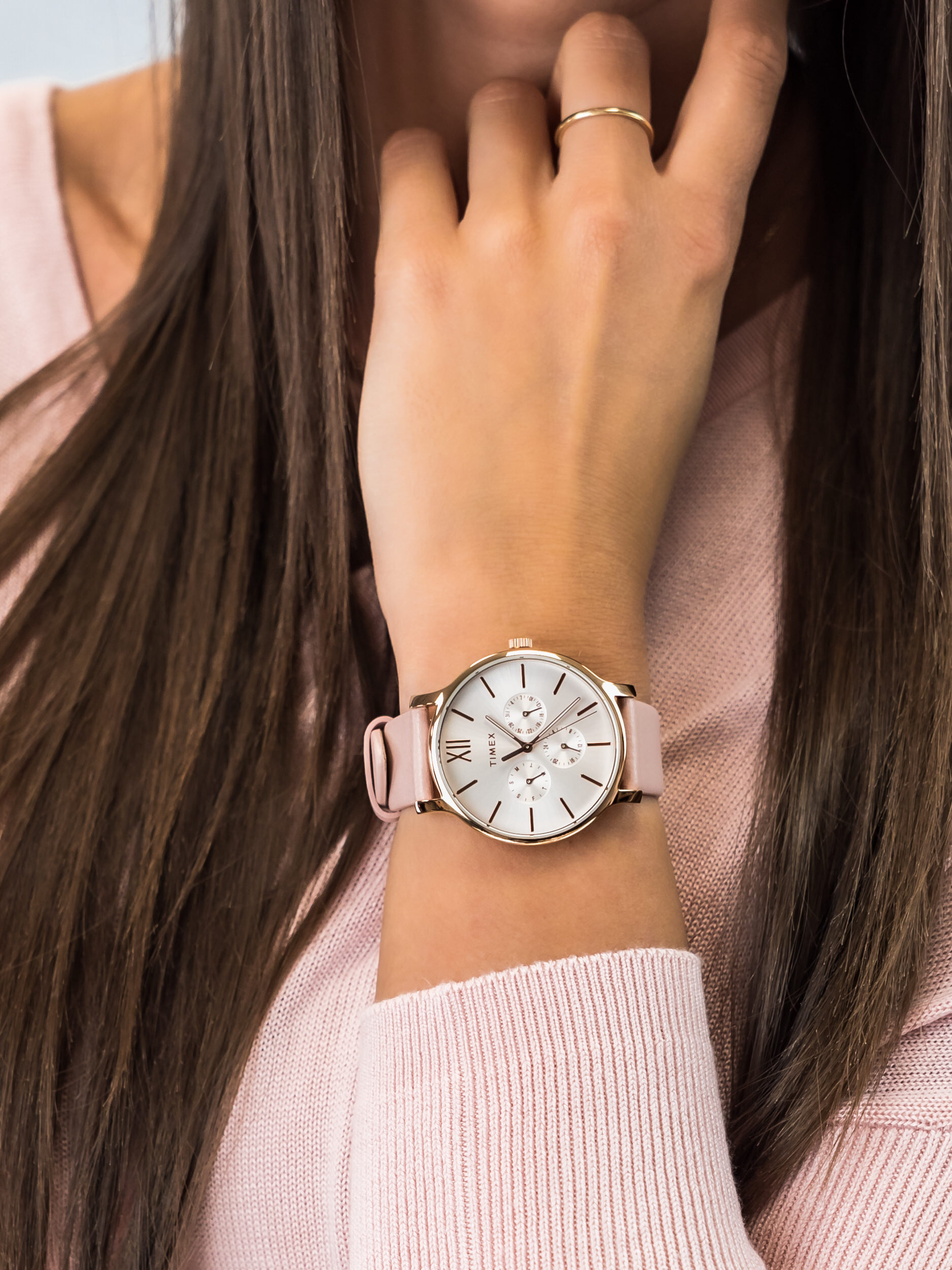 Timex TW2T74300 damski zegarek Transcend pasek